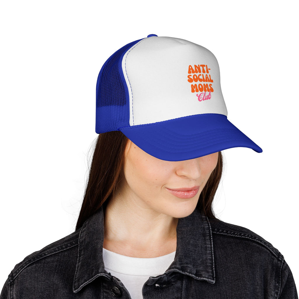 Anti-Social Mom's Club Printed Snapback Trucker Hat