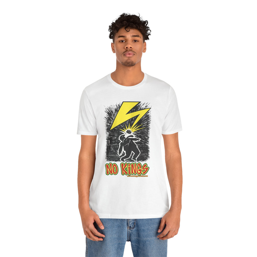 No Kings Lightning Bolt Bella + Canvas T-Shirt