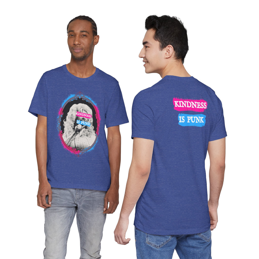 Kindness Is Punk Dolly Bella + Canvas T-Shirt - Vintage Punk Graphic Tee
