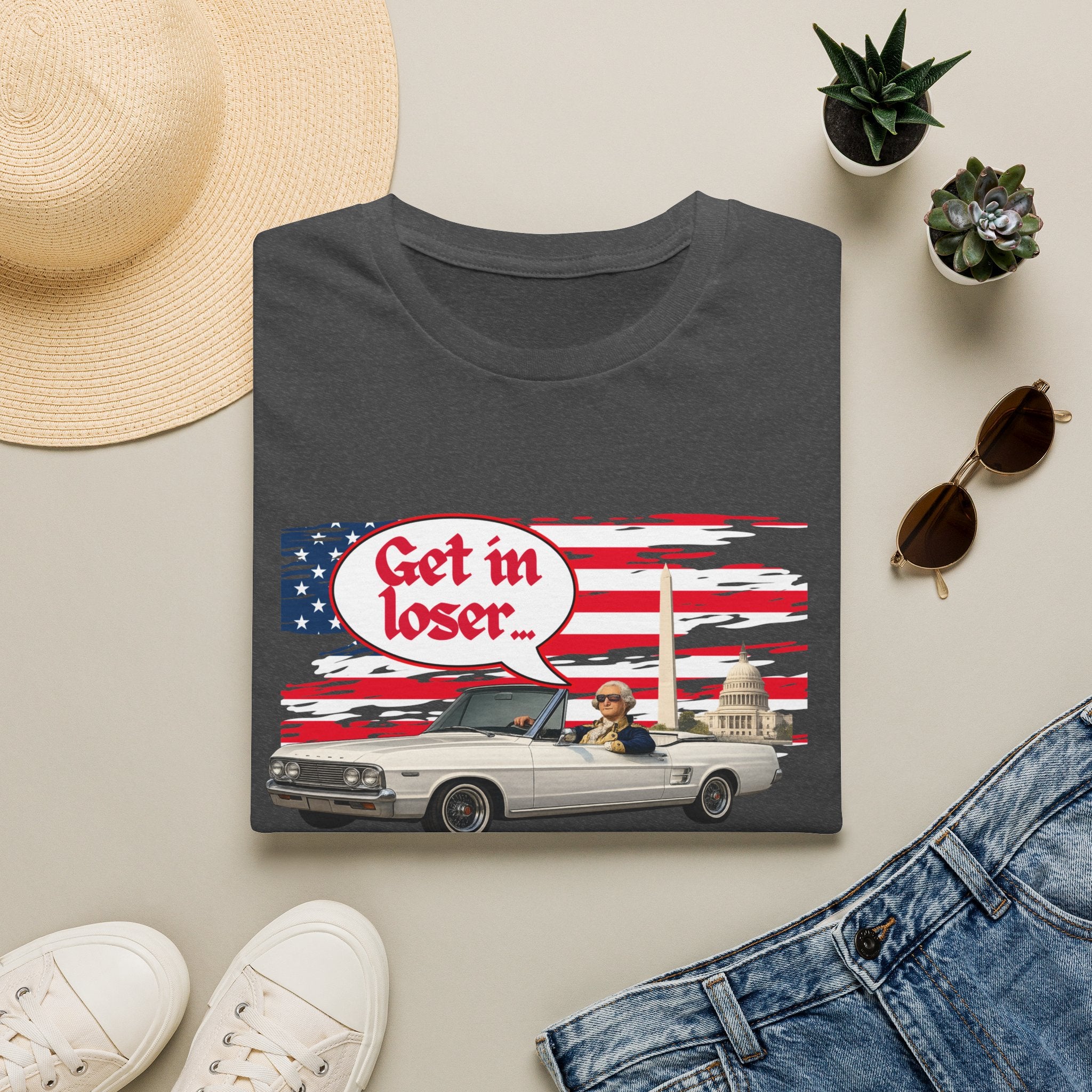 Get In Loser, We're Saving Democracy Unisex Softstyle T-Shirt