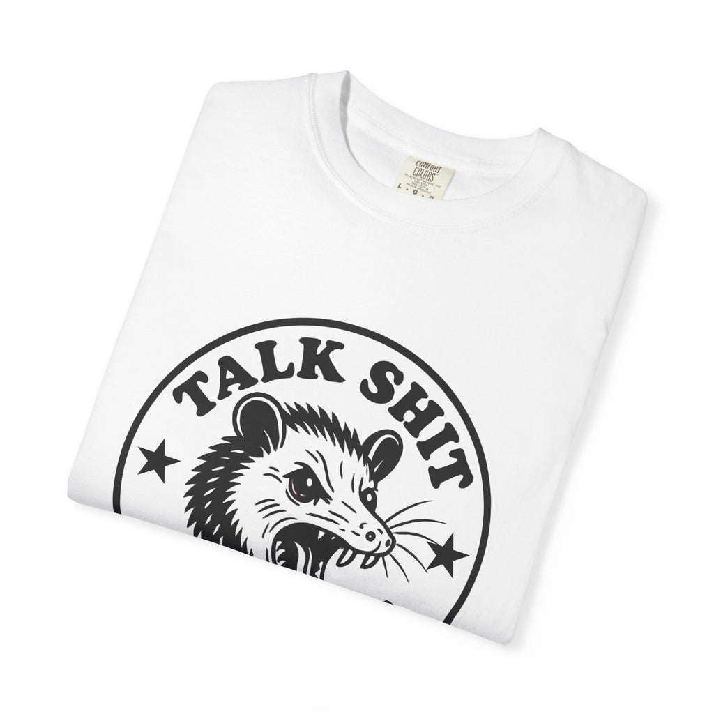 Talk Shit Get Bit Tee — Screaming Possum Graphic T-Shirt