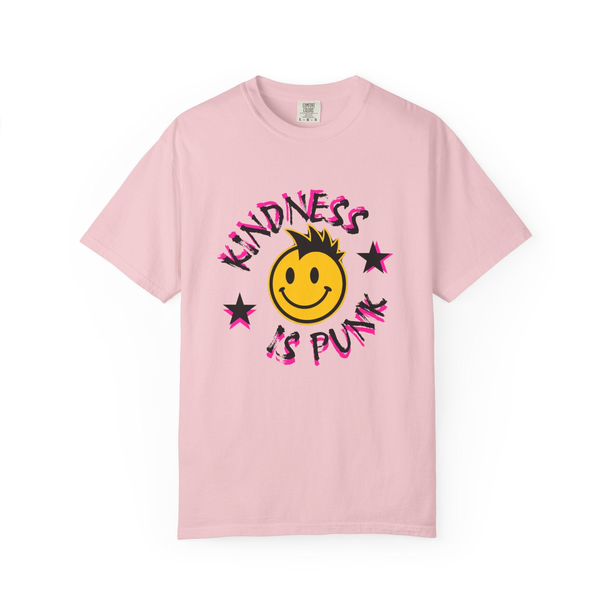 Kindness Is Punk Smiley Comfort Colors T-Shirt