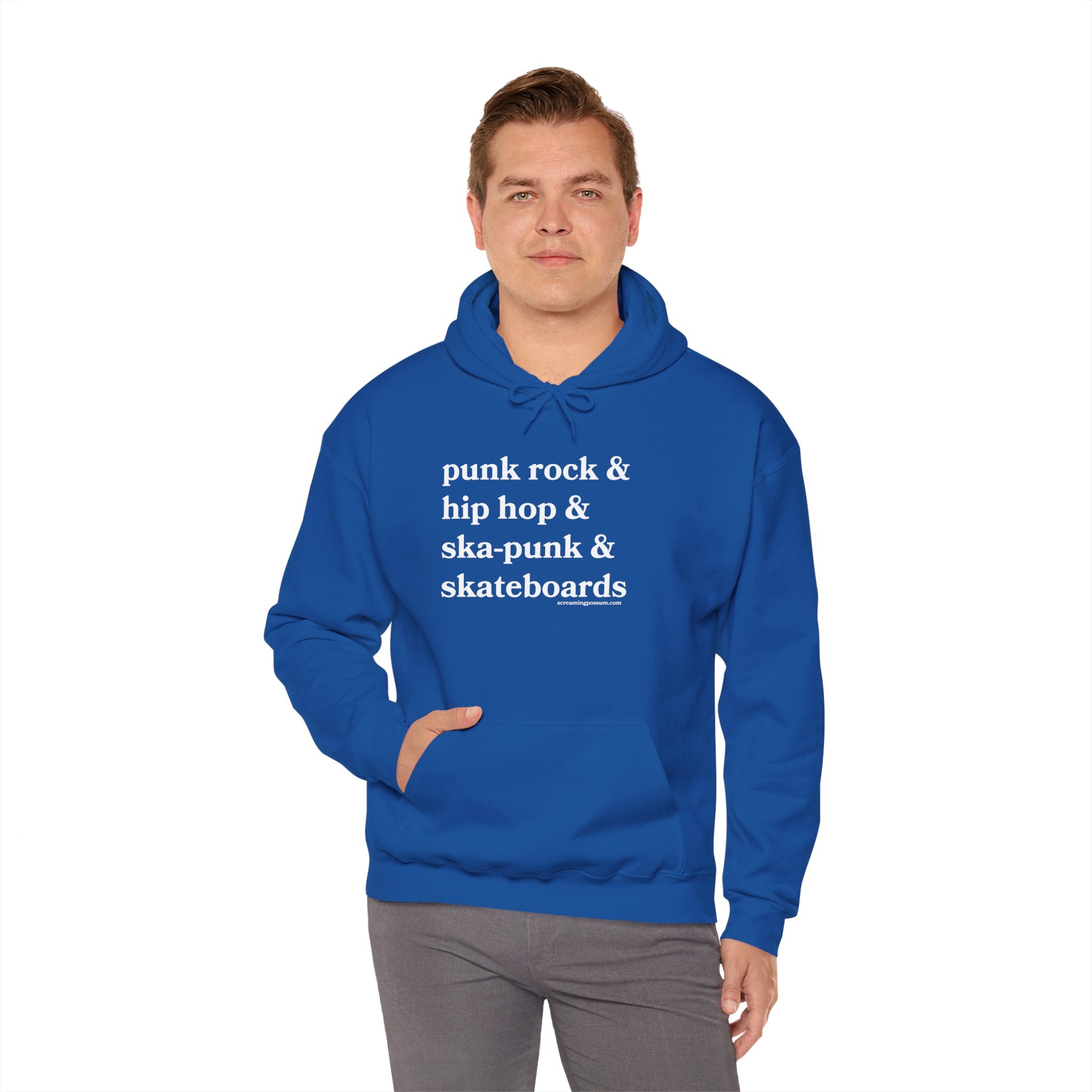Punk Rock & Hip Hop & Ska-Punk & Skateboards Gildan Pullover Hoodie