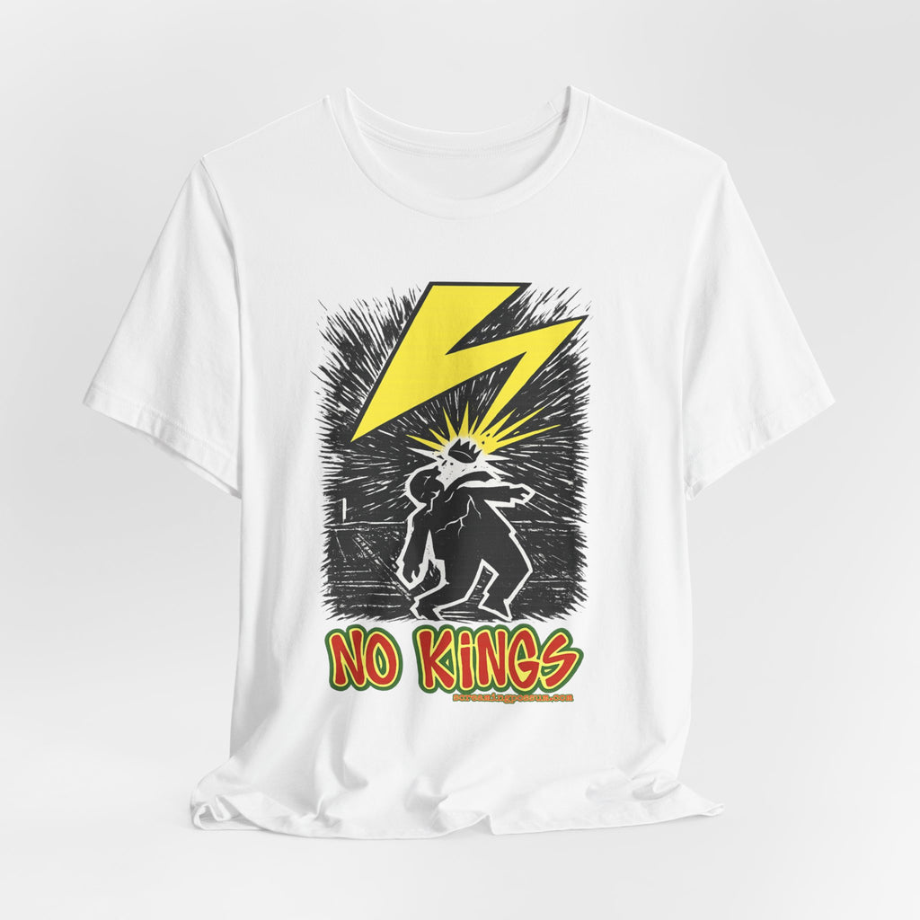 No Kings Lightning Bolt Bella + Canvas T-Shirt