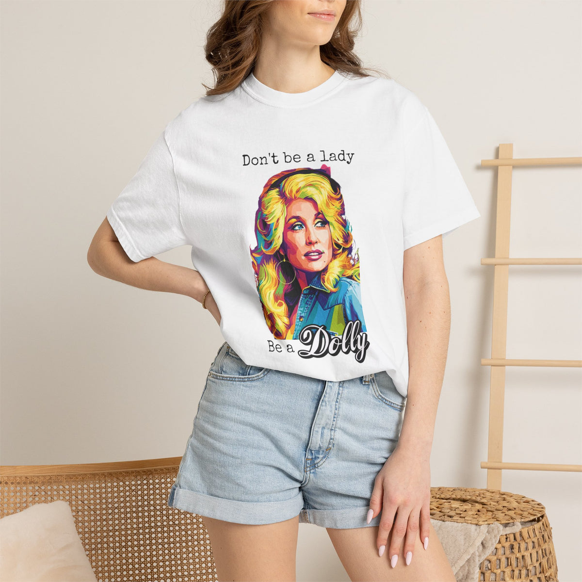Don’t Be a Lady Be a Dolly Comfort Colors T-shirt | Retro Feminist Vintage Shirt