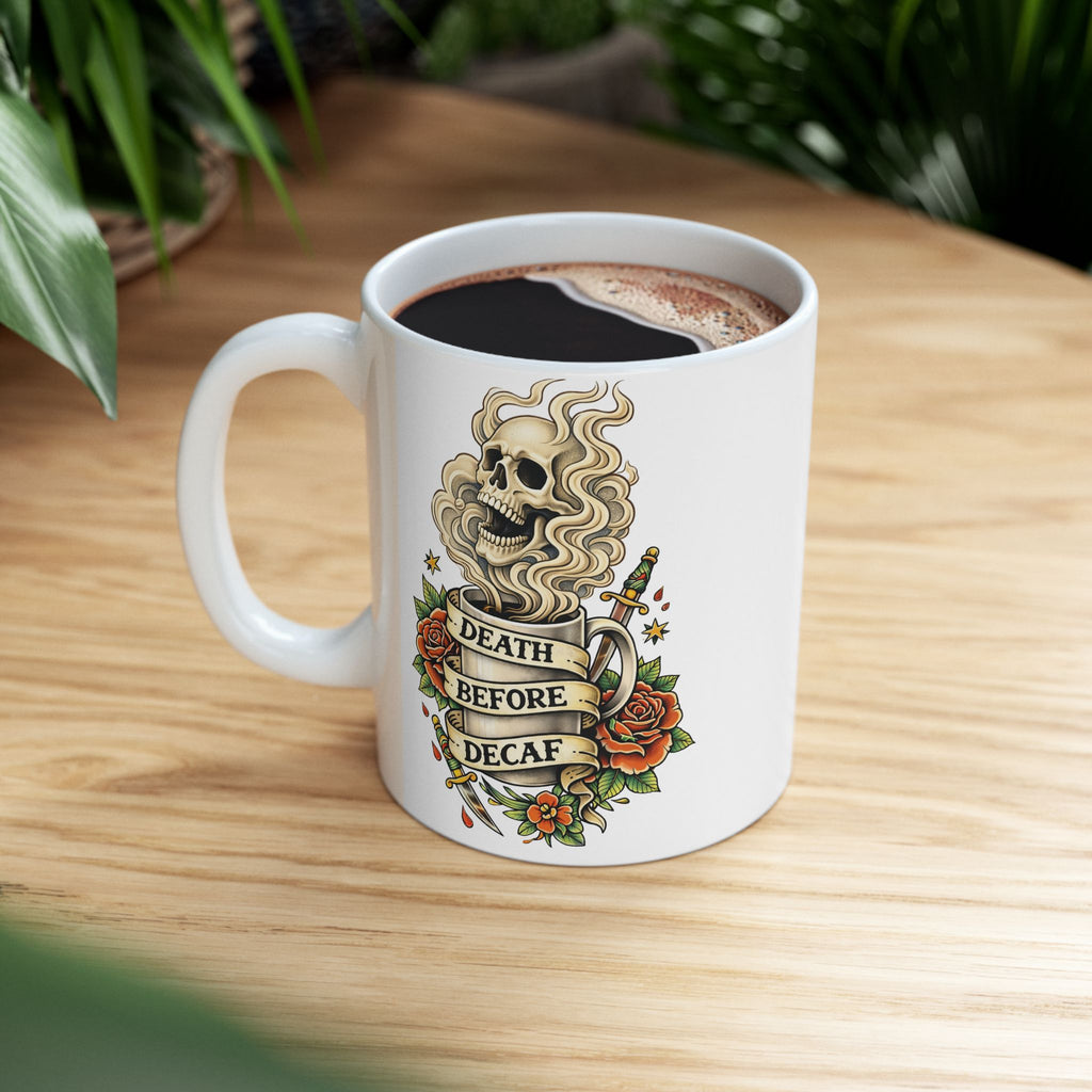Death Before Decaf Coffee Mug
