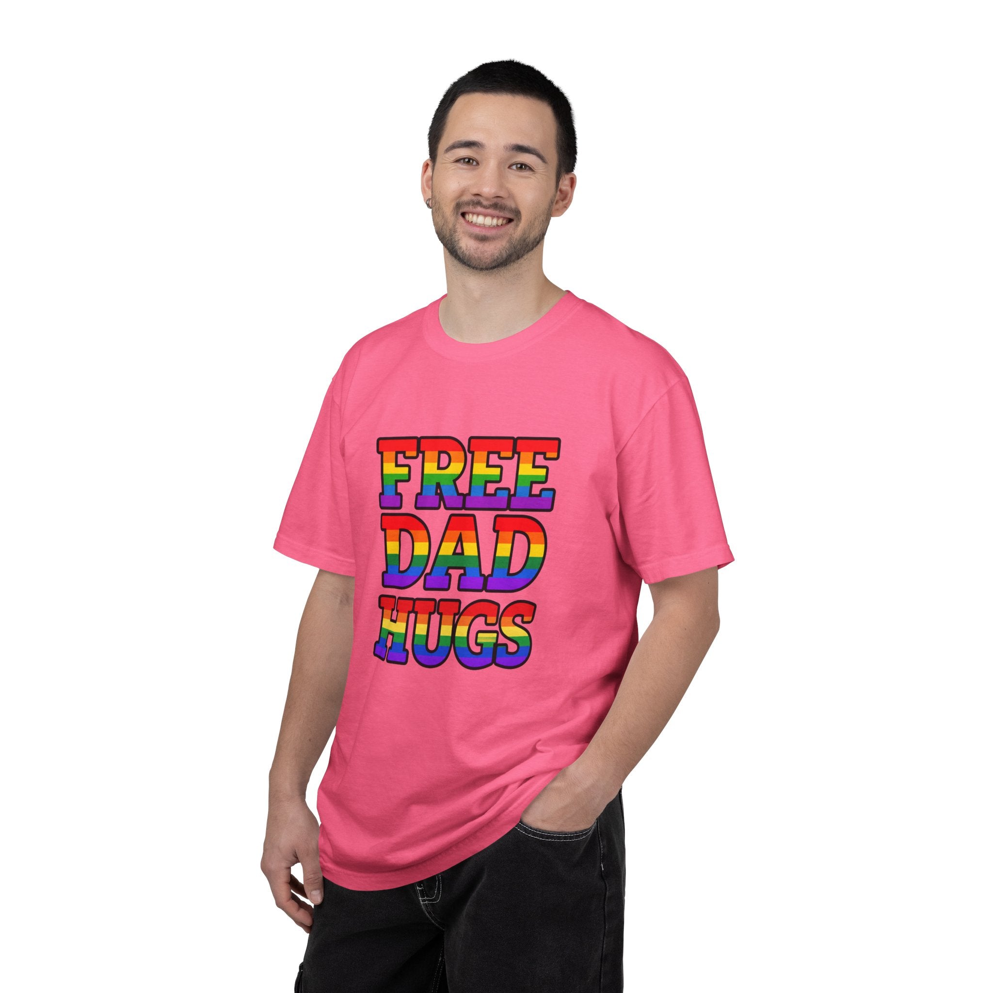 Free Dad Hugs Rainbow Pride Comfort Colors T-Shirt