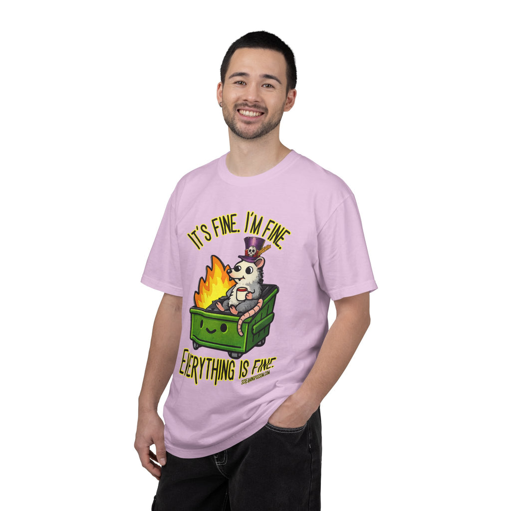 It’s Fine Dumpster Fire Comfort Colors T-Shirt