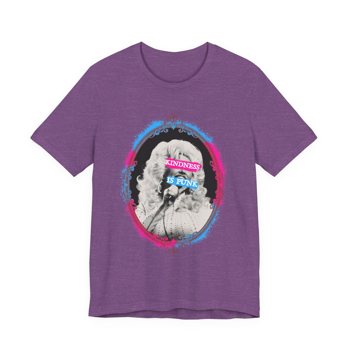 Kindness Is Punk Dolly Bella + Canvas T-Shirt - Vintage Punk Graphic Tee