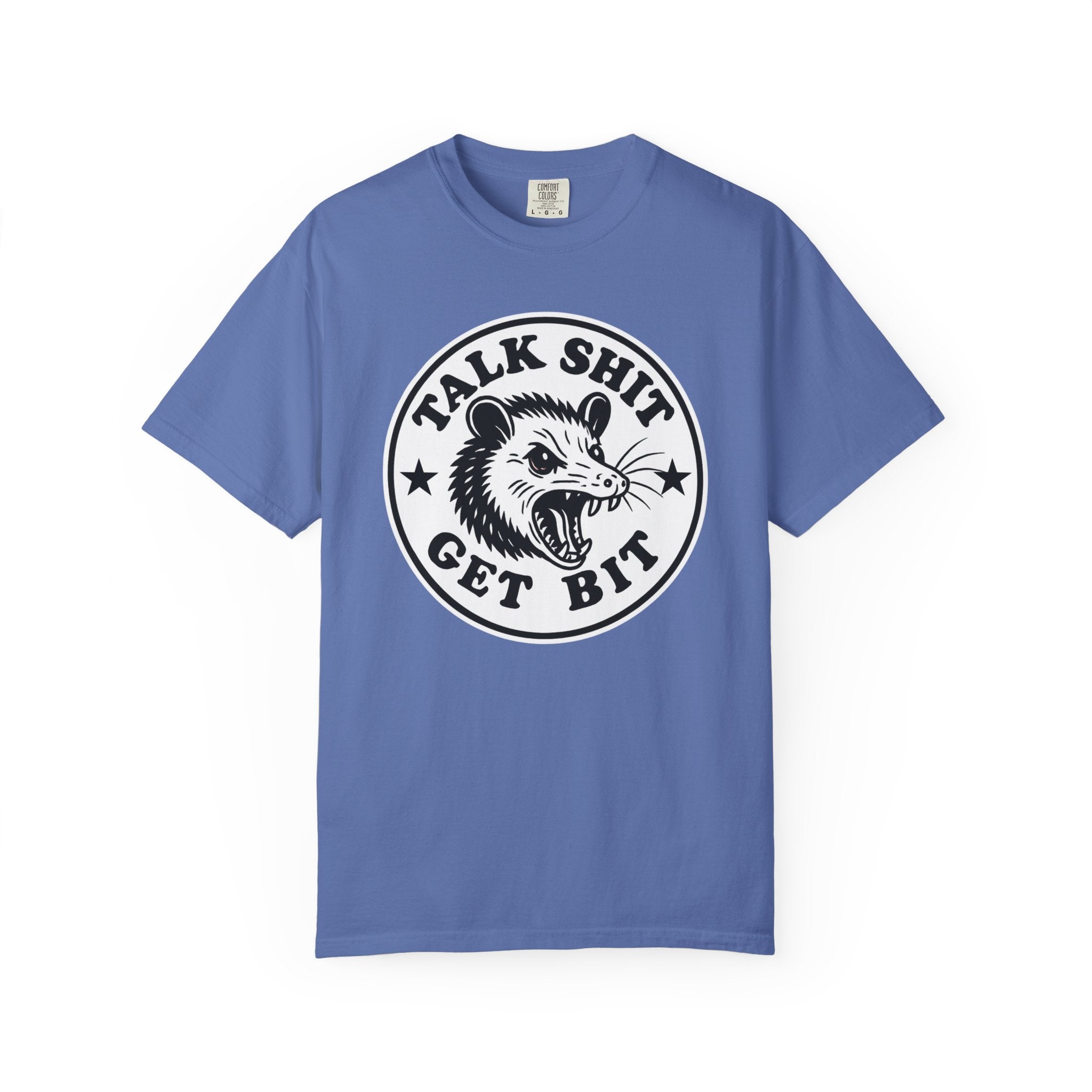 Talk Shit Get Bit Screaming Possum Comfort Colors T-Shirt