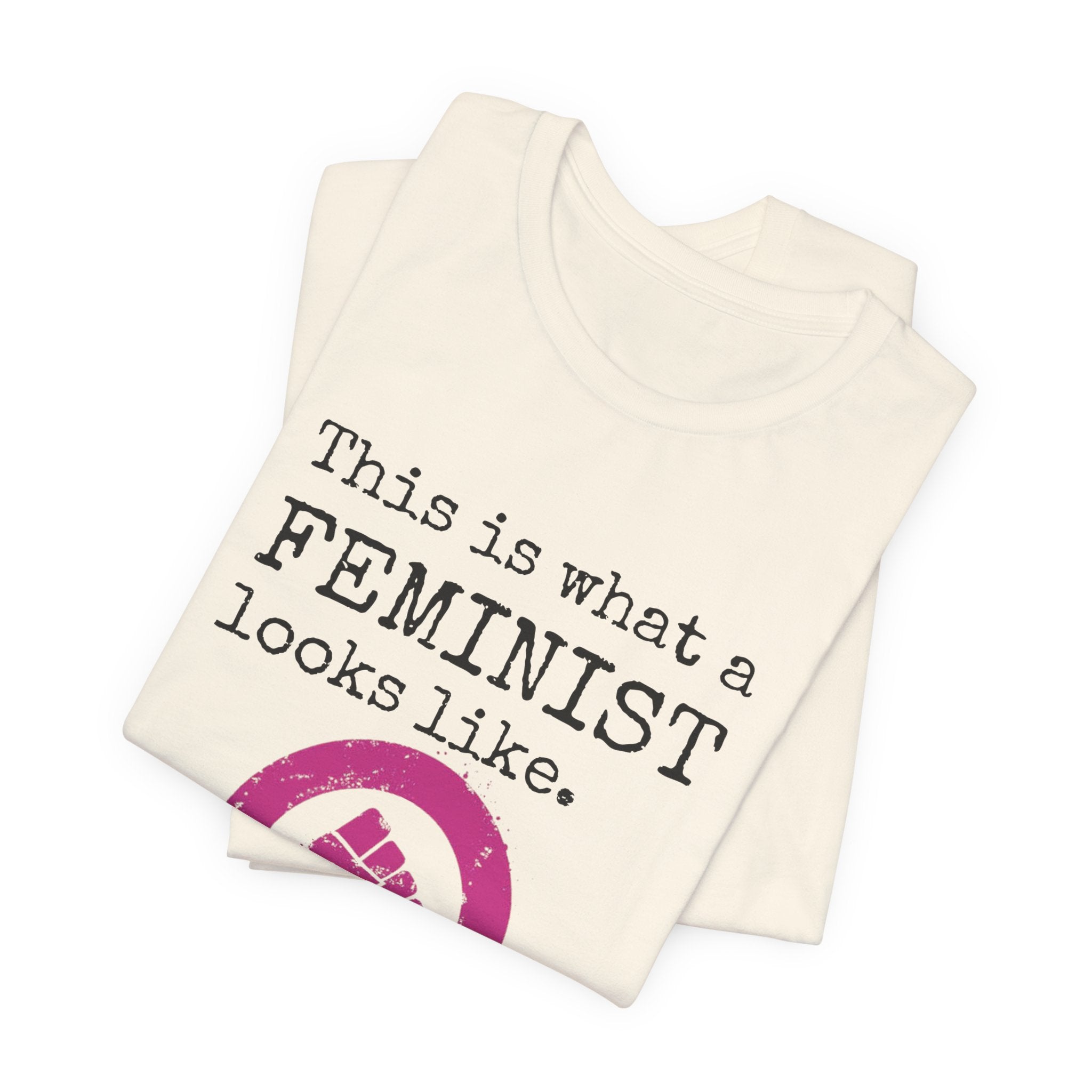 Feminist T‑Shirt — “This Is What a FEMINIST Looks Like” Pink Symbol Tee