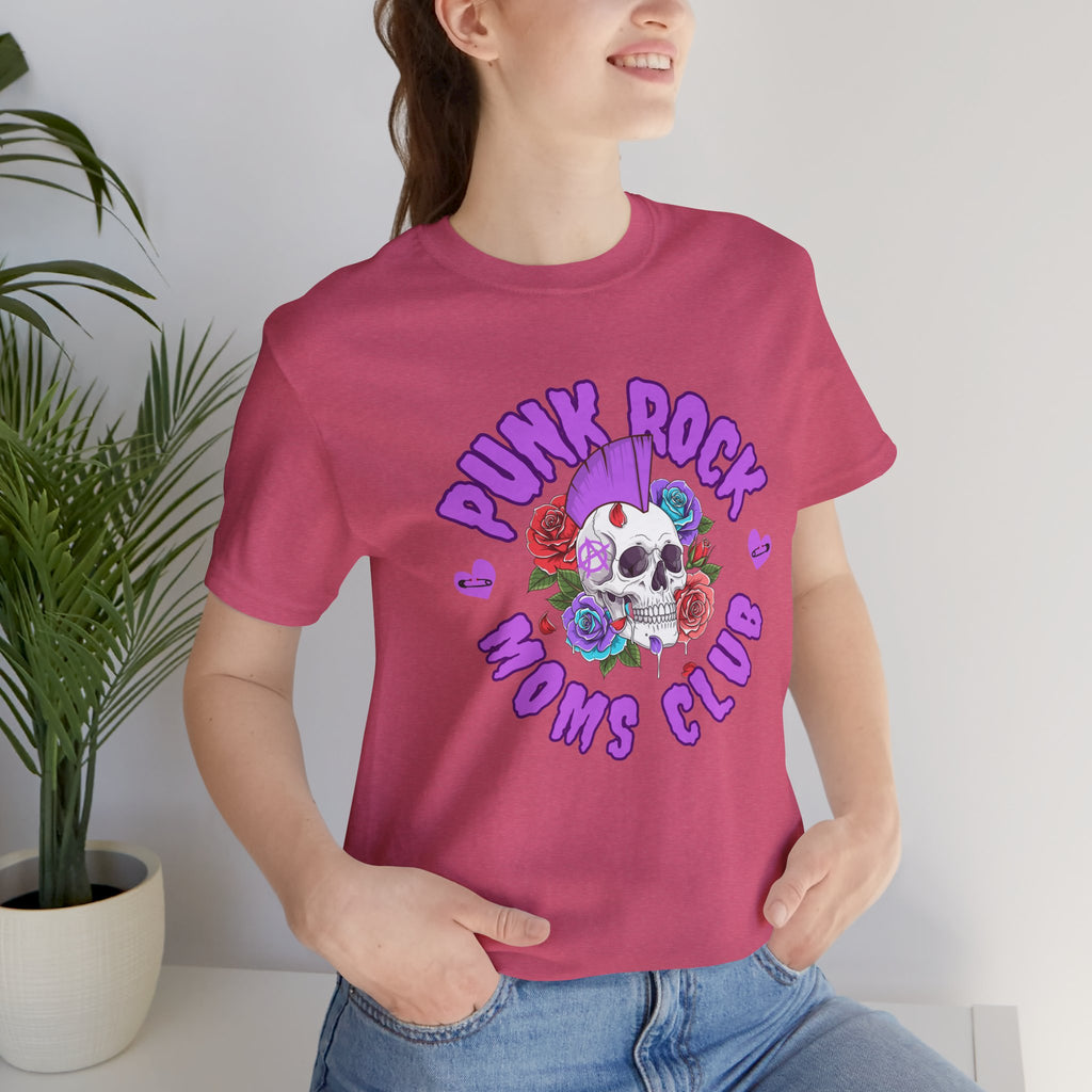 Punk Rock Moms Club — Skull & Roses Bella + Canvas T-Shirt