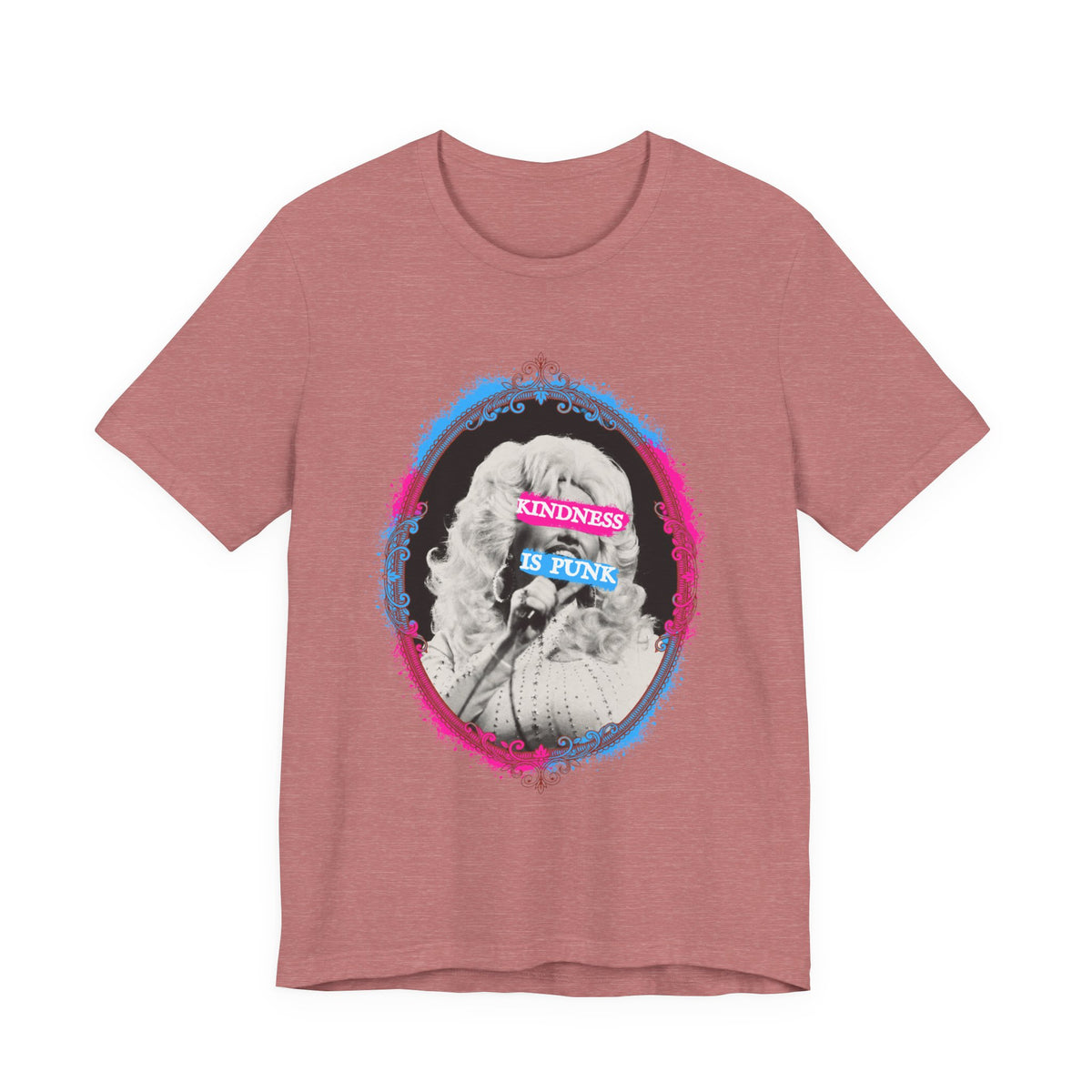Kindness Is Punk Dolly Bella + Canvas T-Shirt - Vintage Punk Graphic Tee