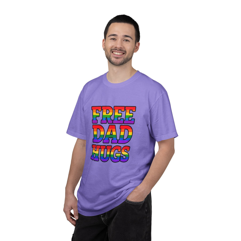 Free Dad Hugs Rainbow Pride Comfort Colors T-Shirt