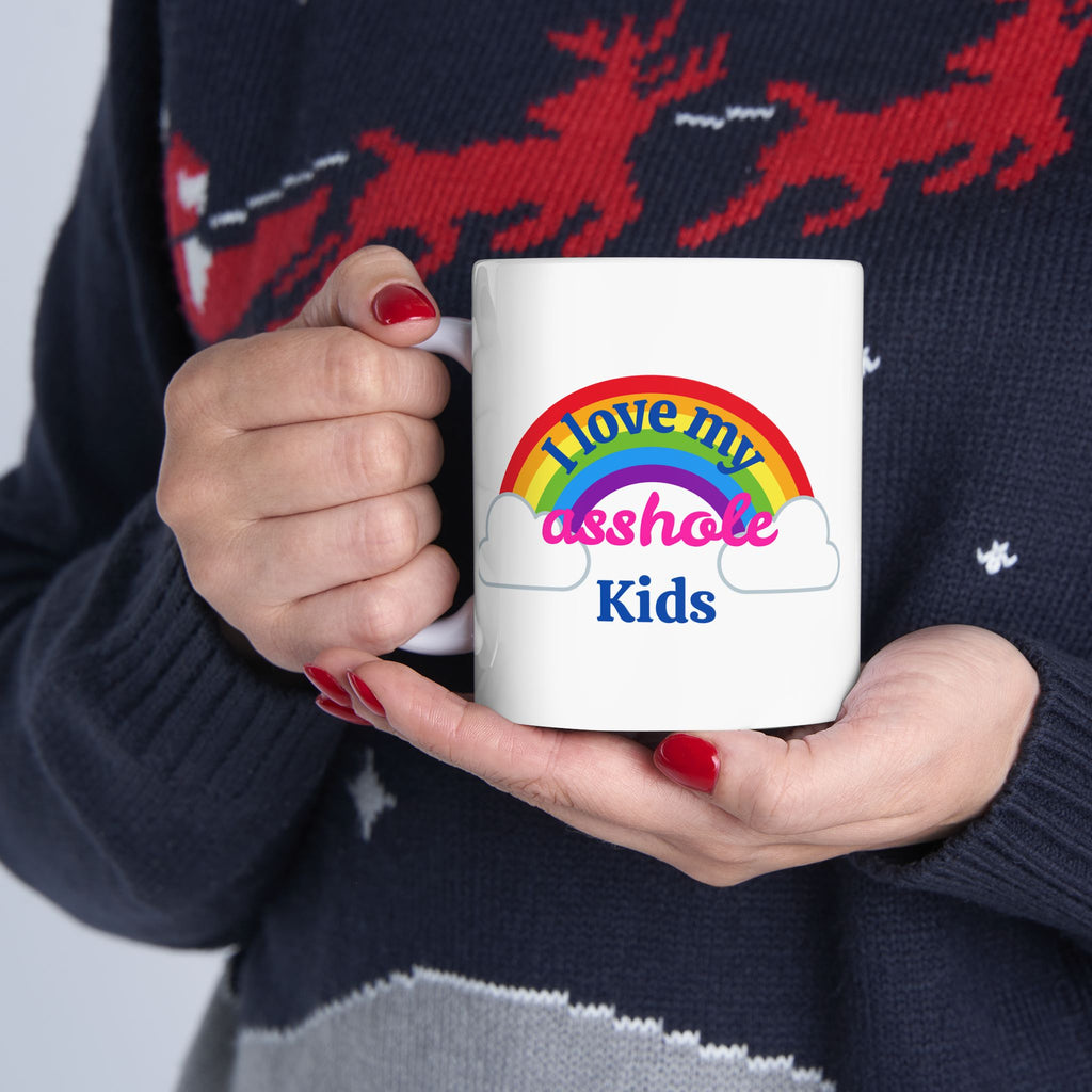 I Love My Asshole Kids Ceramic Coffee Mug (11oz/15oz)