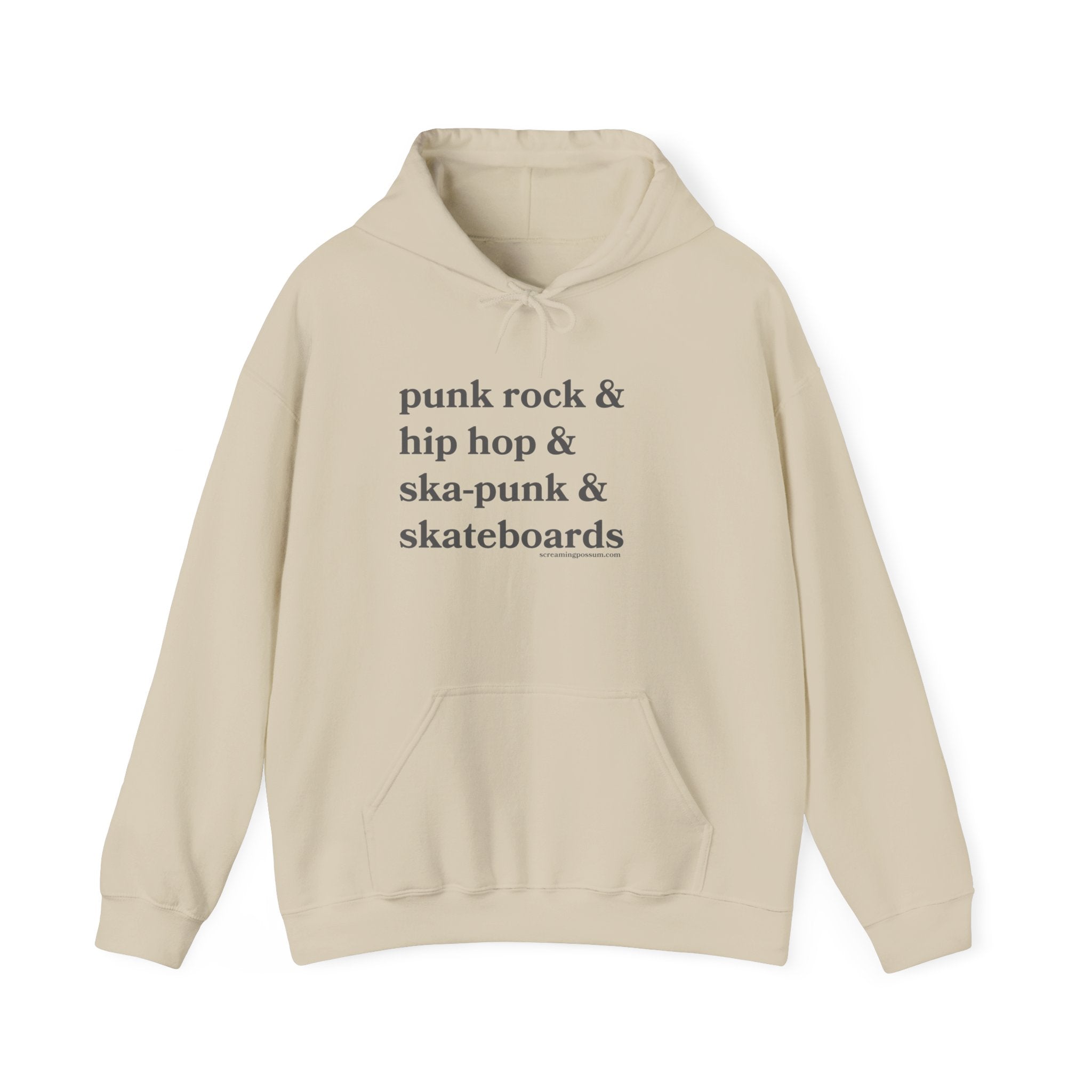 Punk Rock & Hip Hop & Ska-Punk & Skateboards Gildan Pullover Hoodie