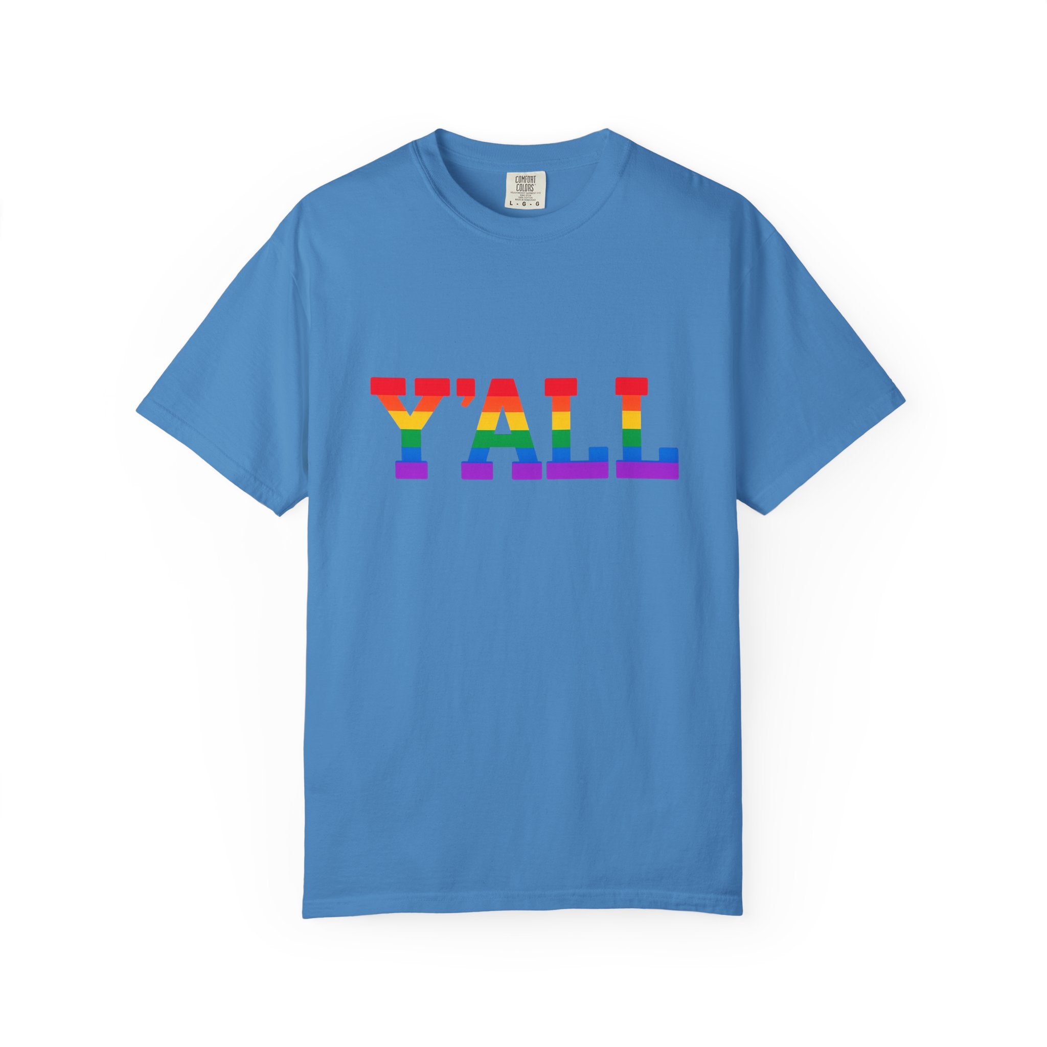 Y'ALL Rainbow Pride Comfort Colors T-Shirt