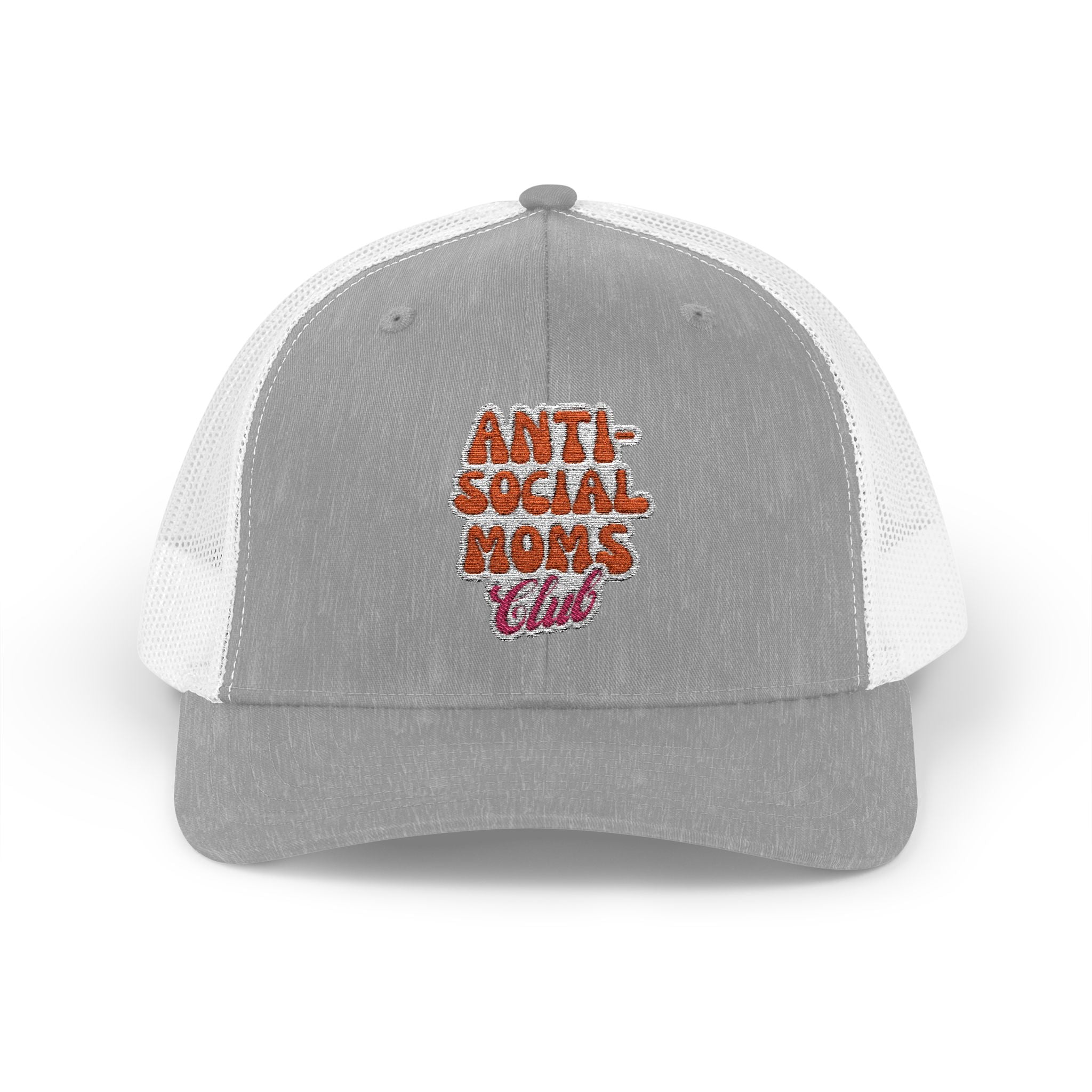 Anti-Social Mom's Club Embroidered Snapback Trucker Cap