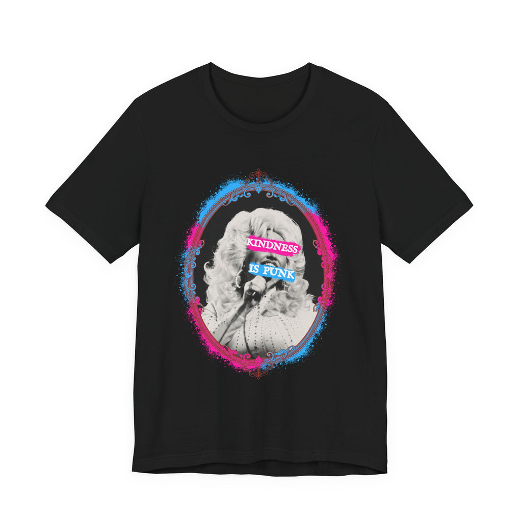Kindness Is Punk Dolly Bella + Canvas T-Shirt - Vintage Punk Graphic Tee