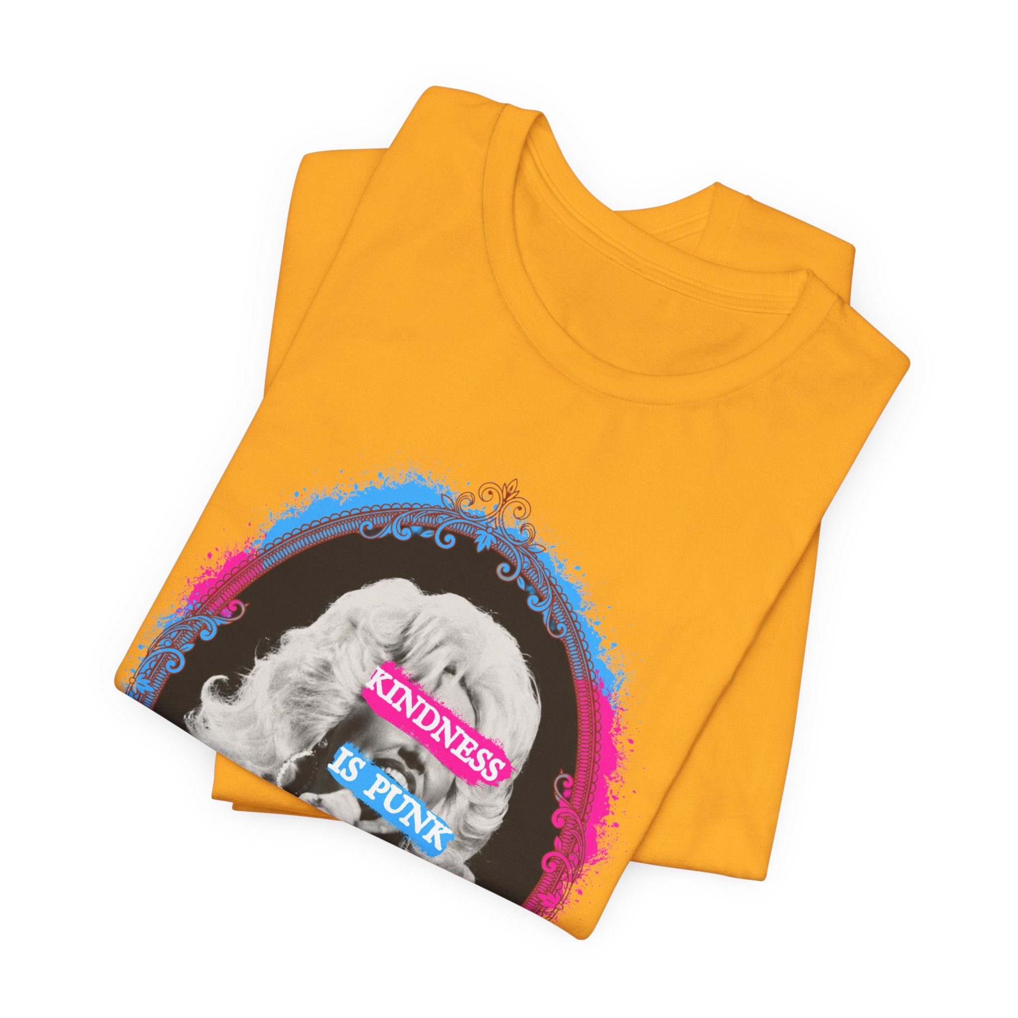 Kindness Is Punk Dolly Bella + Canvas T-Shirt - Vintage Punk Graphic Tee