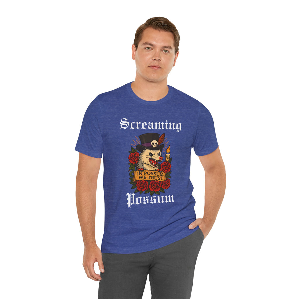 IN Possum We Trust Tattoo Tee — Screaming Possum Voodoo Possum T-Shirt