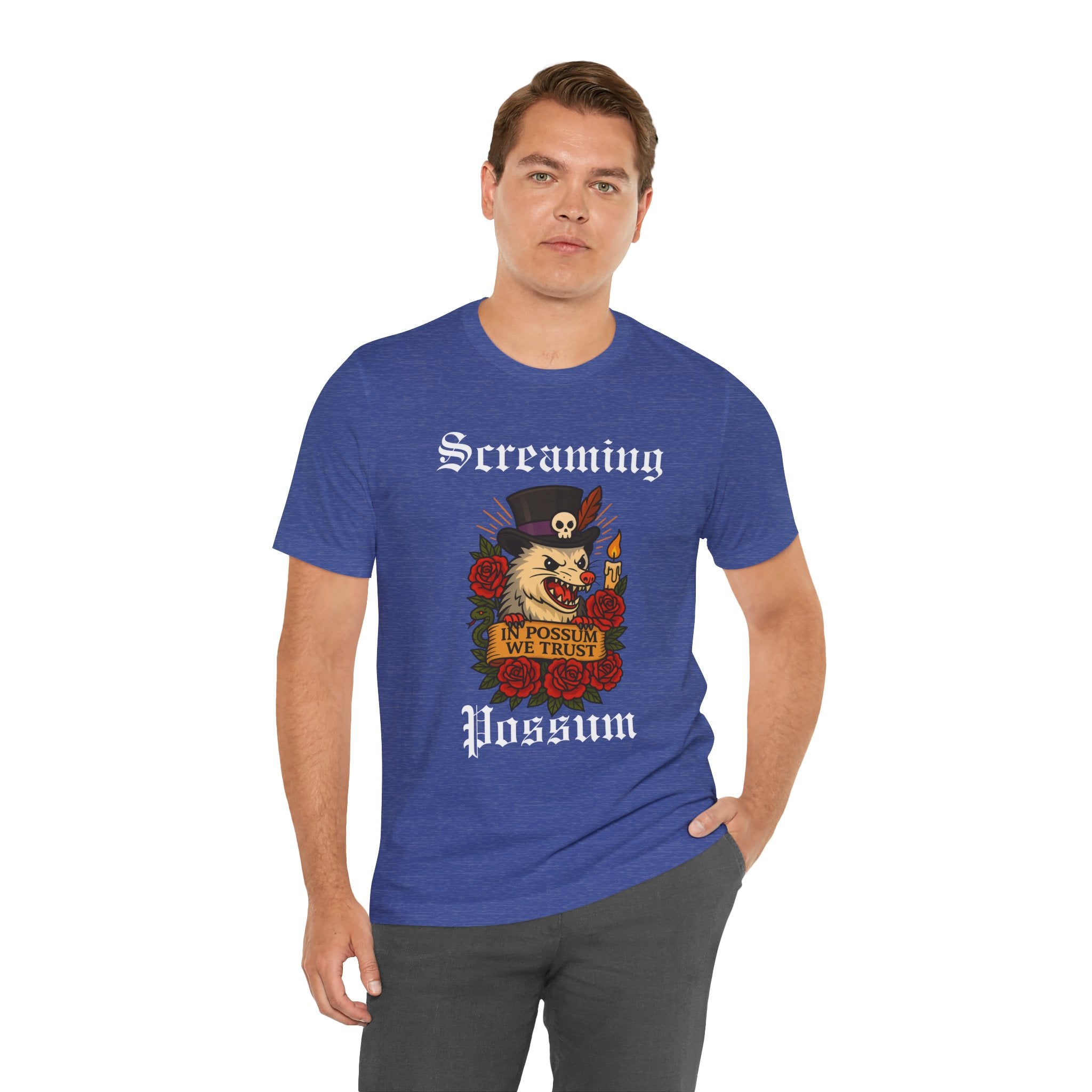 IN Possum We Trust Tattoo Tee — Screaming Possum Voodoo Possum T-Shirt