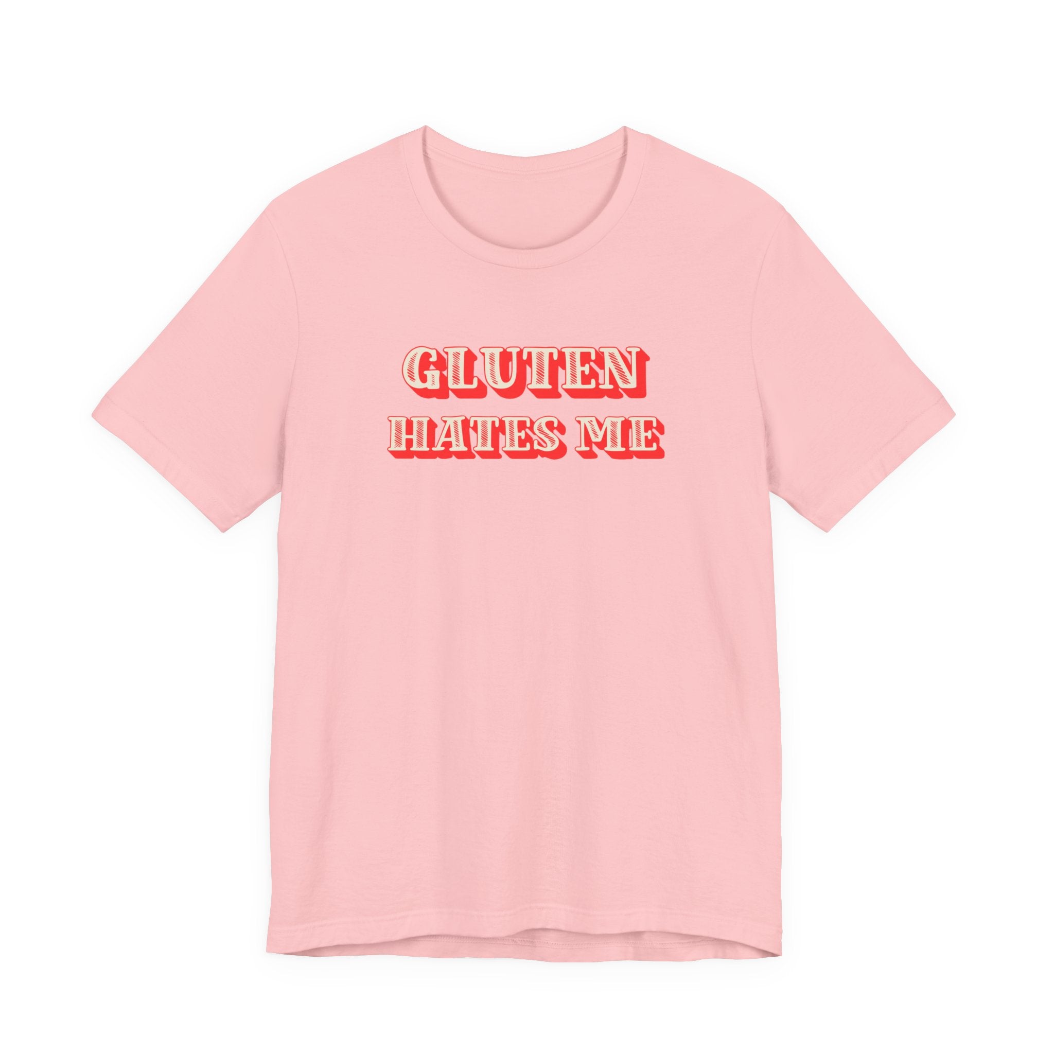 Gluten Hates Me Tee — Funny Celiac/Gluten-Free Shirt