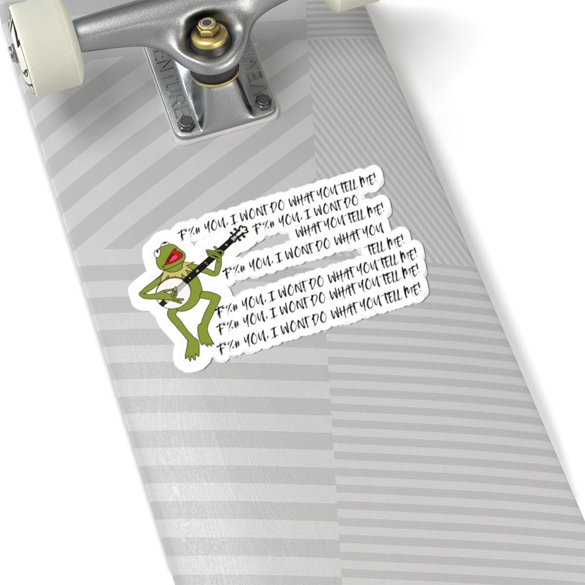 Kermit sings Rage Against The MachineKiss-Cut Stickers, funny Music Stickers, Vinyl Decals, Gift Musicians, Laptop Stickers