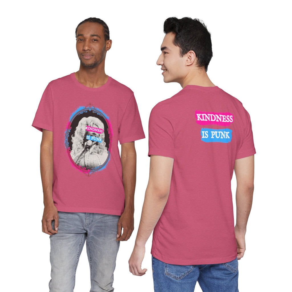 Kindness Is Punk Dolly Bella + Canvas T-Shirt - Vintage Punk Graphic Tee