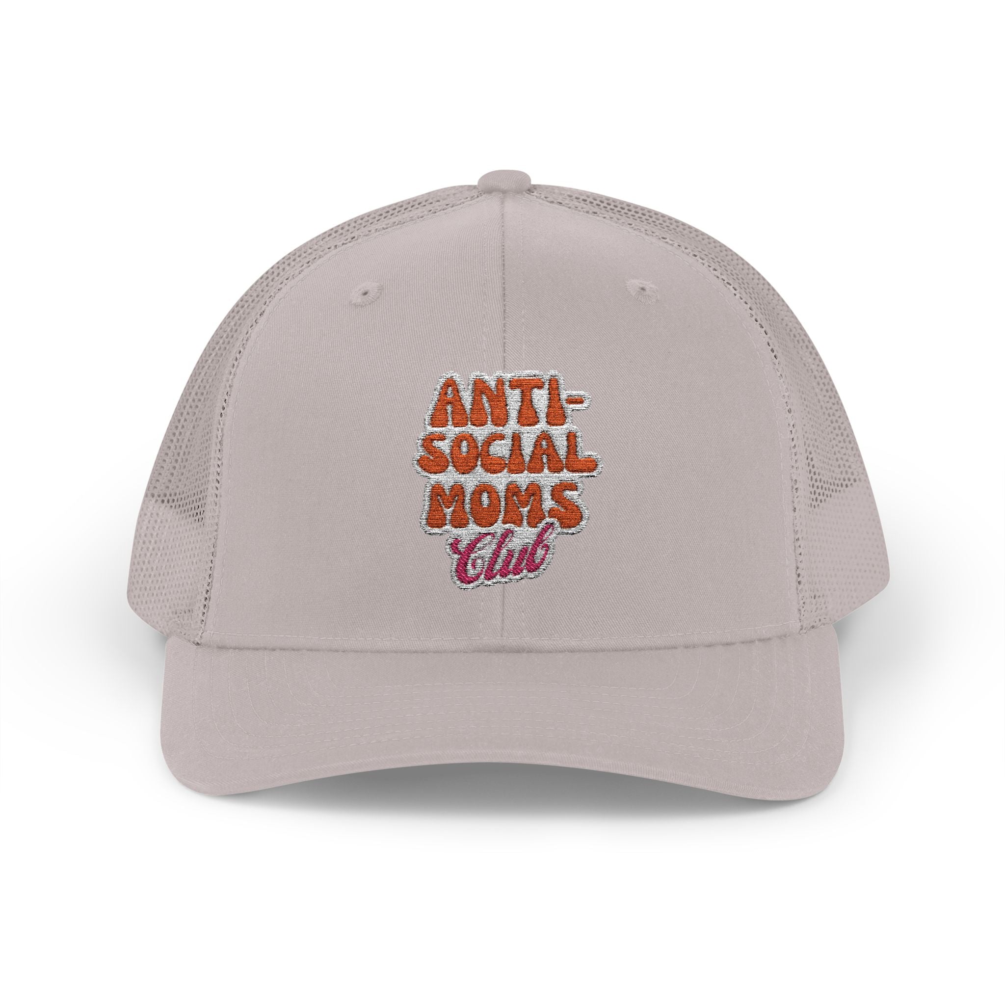 Anti-Social Mom's Club Embroidered Snapback Trucker Cap