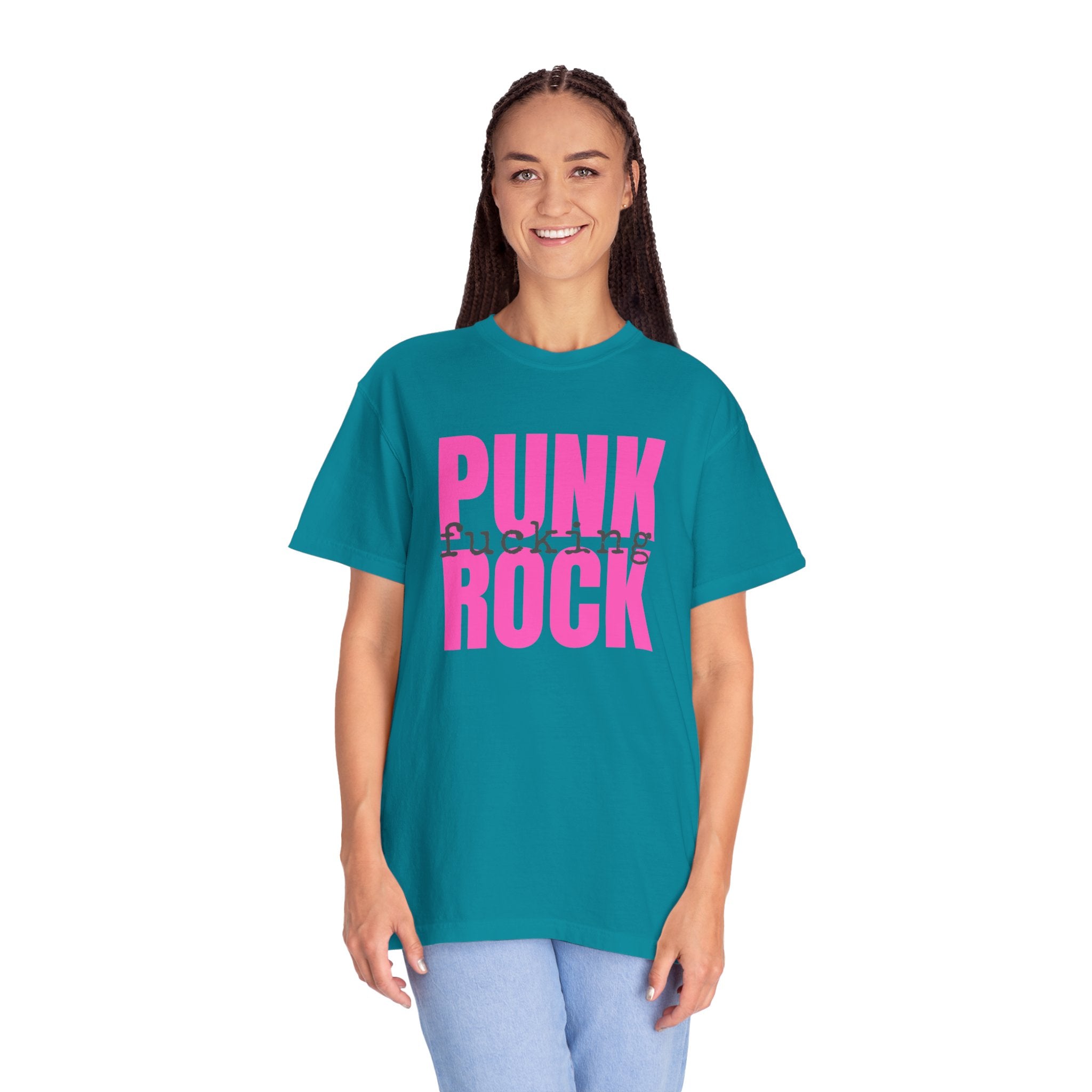 Punk Fucking Rock Comfort Colors Graphic T-Shirt