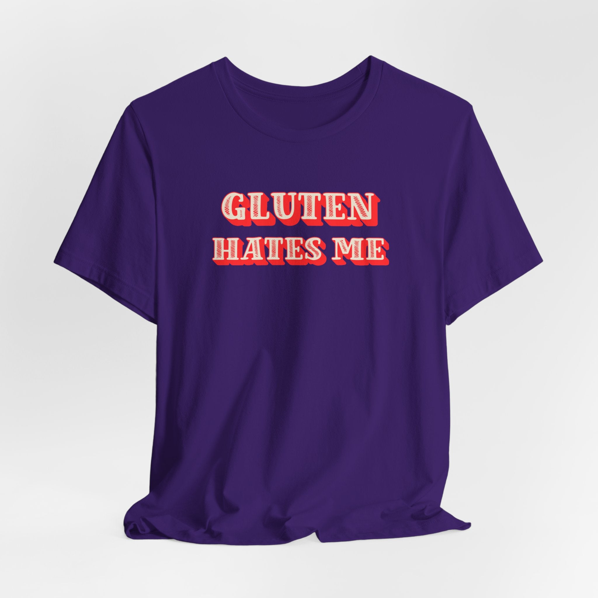 Gluten Hates Me Tee — Funny Celiac/Gluten-Free Shirt