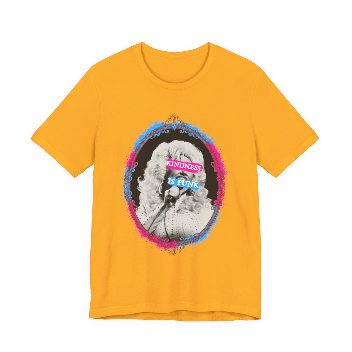 Kindness Is Punk Dolly Bella + Canvas T-Shirt - Vintage Punk Graphic Tee