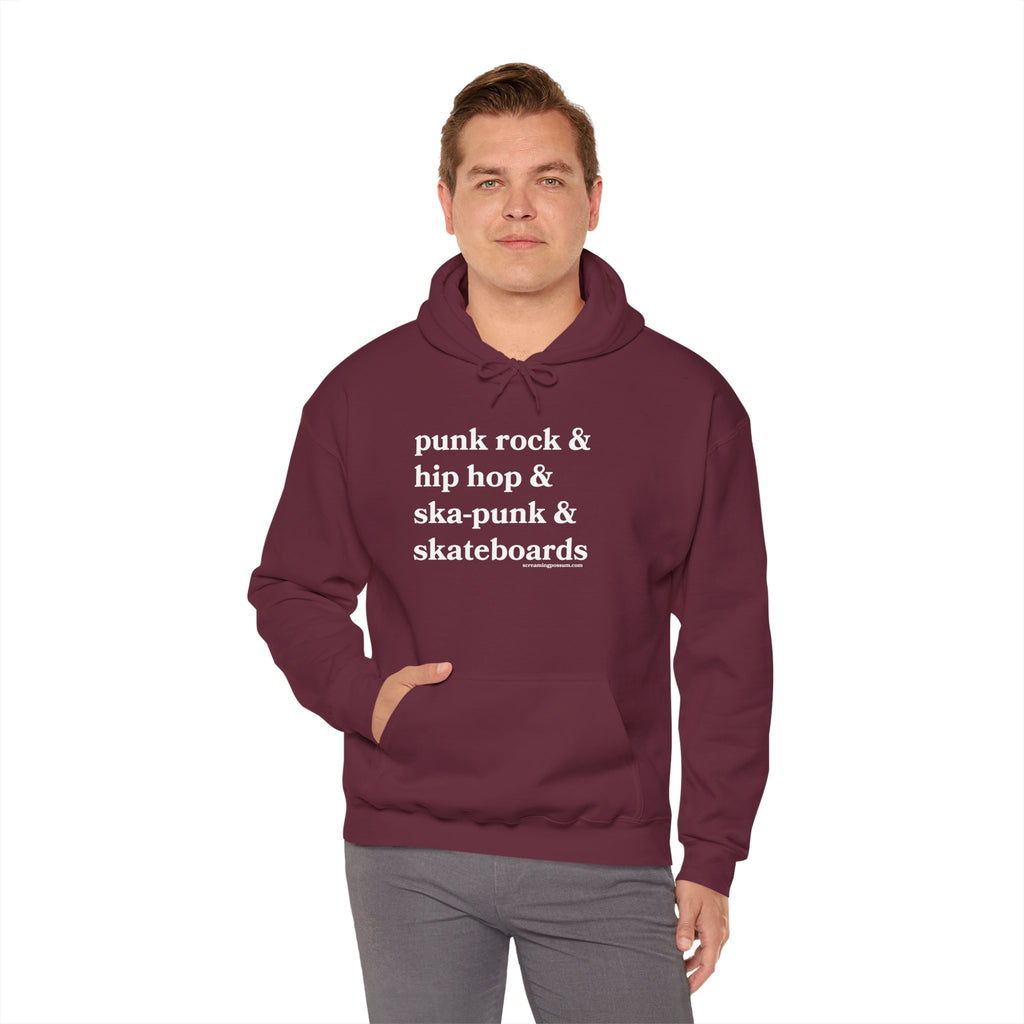 Punk Rock & Hip Hop & Ska-Punk & Skateboards Gildan Pullover Hoodie