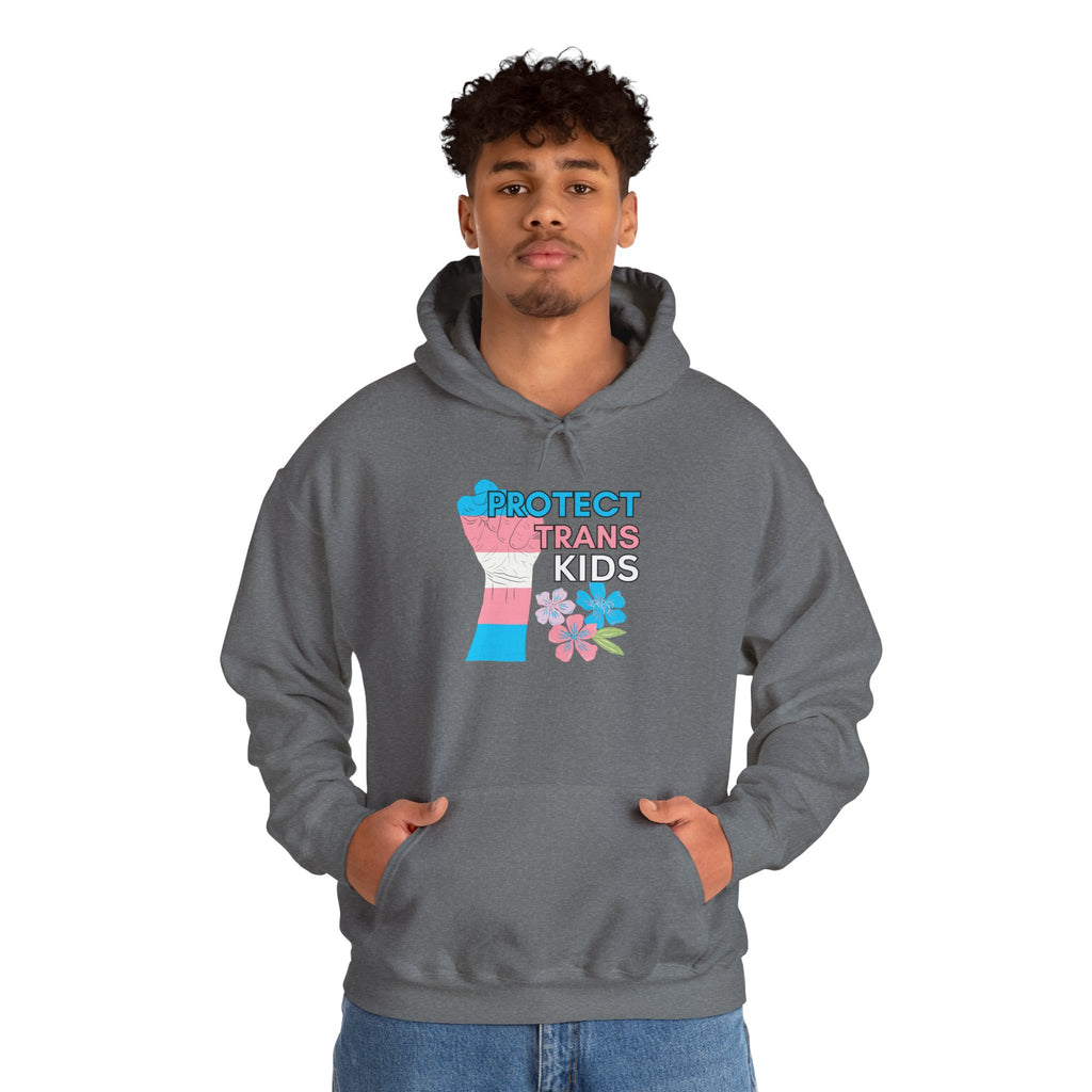 Protect Trans Kids Hoodie on Gildan Hooded Sweatshirt