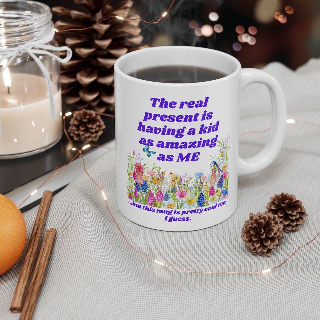 The Real Present Flowers Coffee Cup (11oz/15oz)