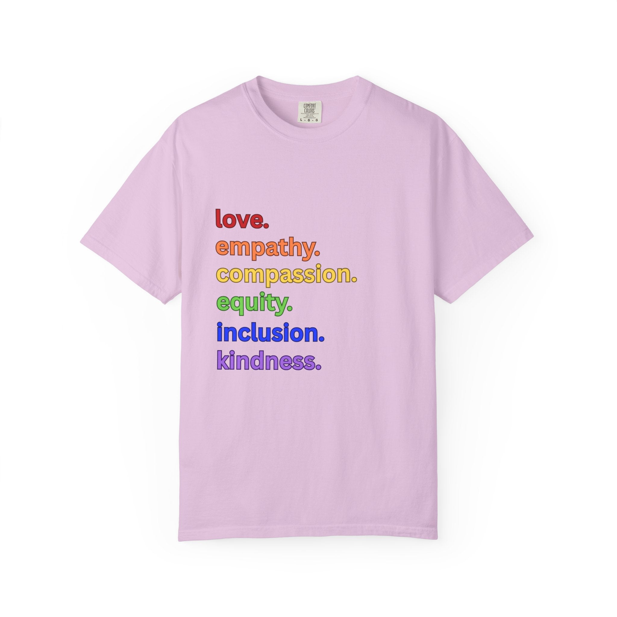 Social Justice Unisex T-shirt, Love Empathy Compassion Equity Inclusion Kindness Tee, Equality Shirt, Activist Apparel, Justice Clothing
