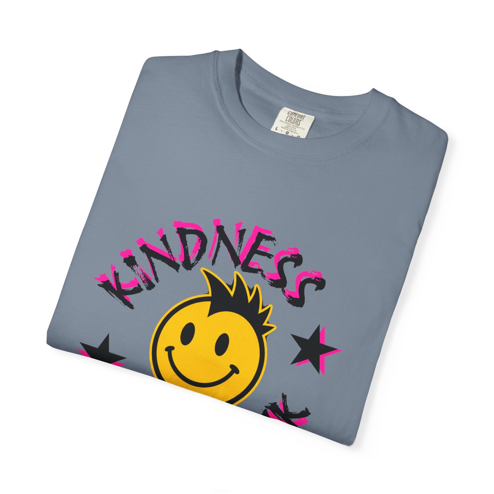 Kindness Is Punk Smiley Comfort Colors T-Shirt