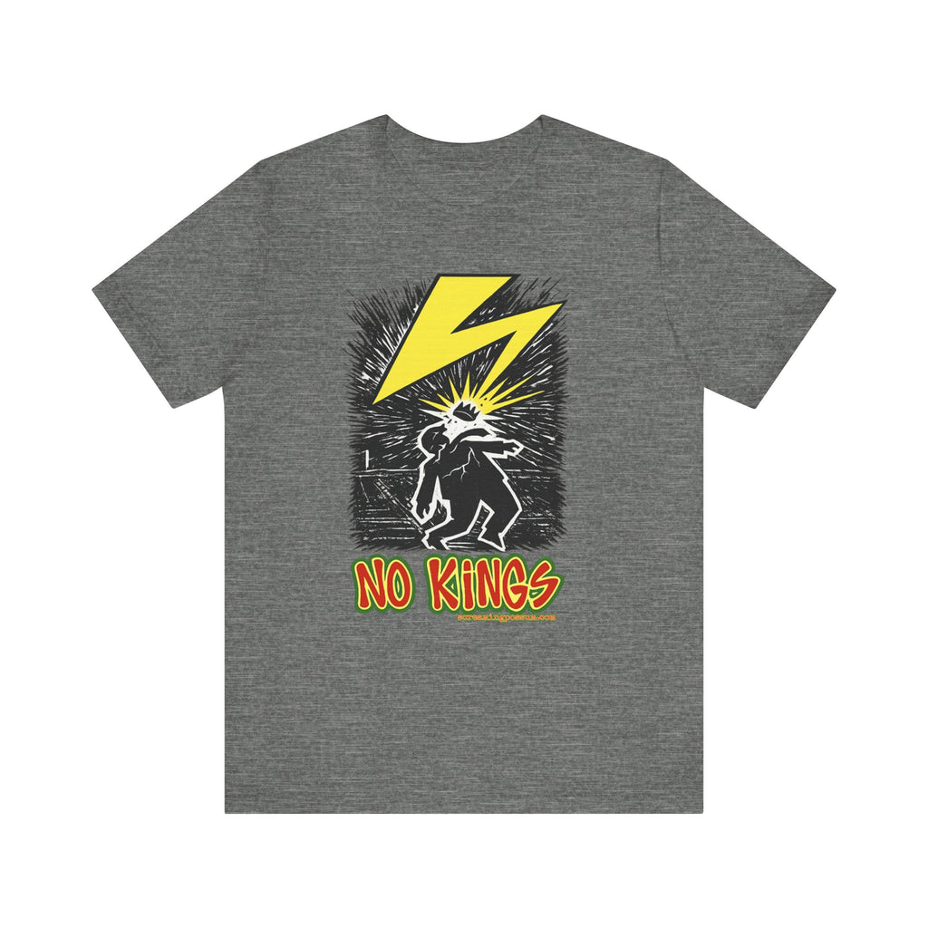 No Kings Lightning Bolt Bella + Canvas T-Shirt
