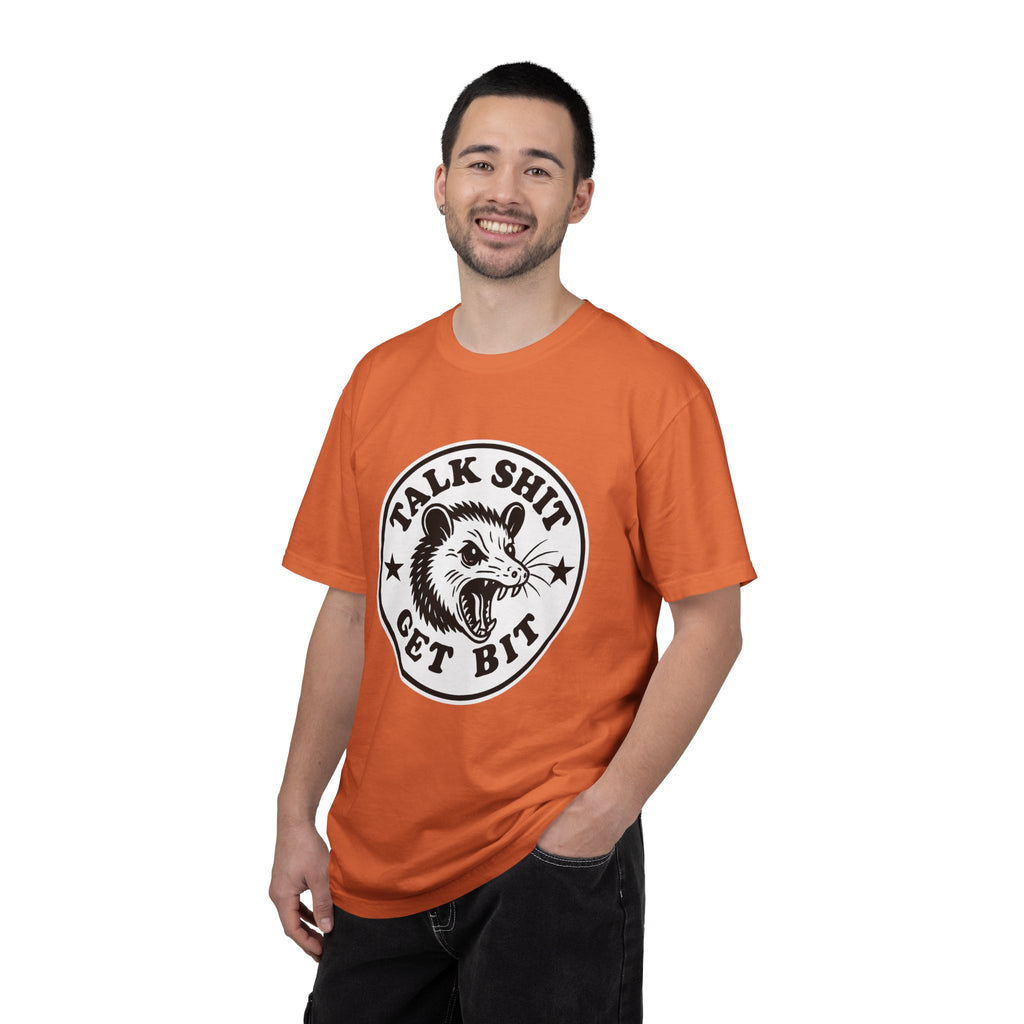 Talk Shit Get Bit Tee — Screaming Possum Graphic T-Shirt