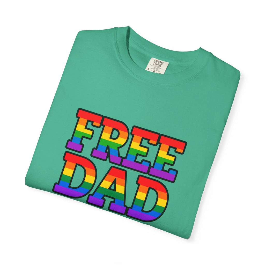 Free Dad Hugs Rainbow Pride Comfort Colors T-Shirt