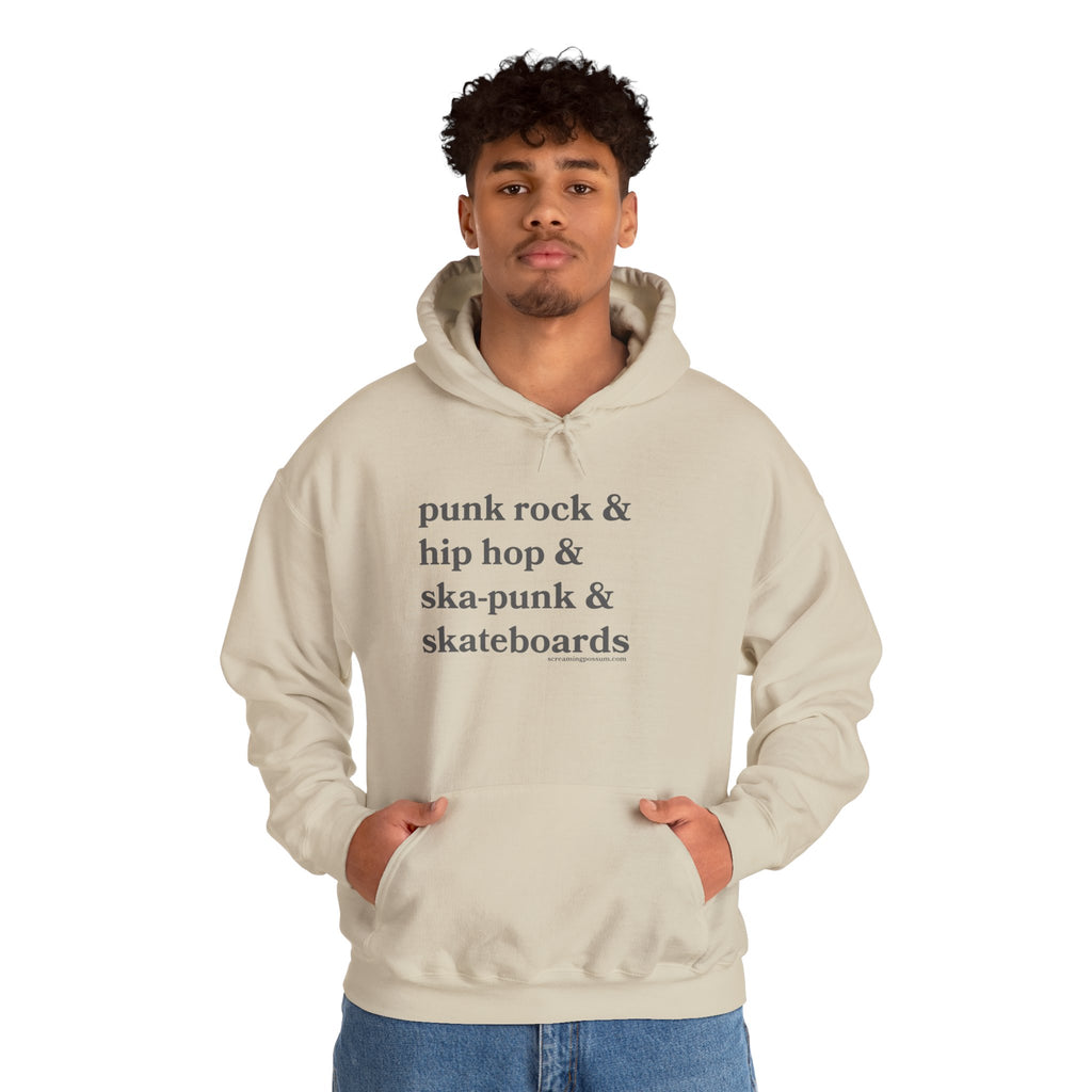 Punk Rock & Hip Hop & Ska-Punk & Skateboards Gildan Pullover Hoodie