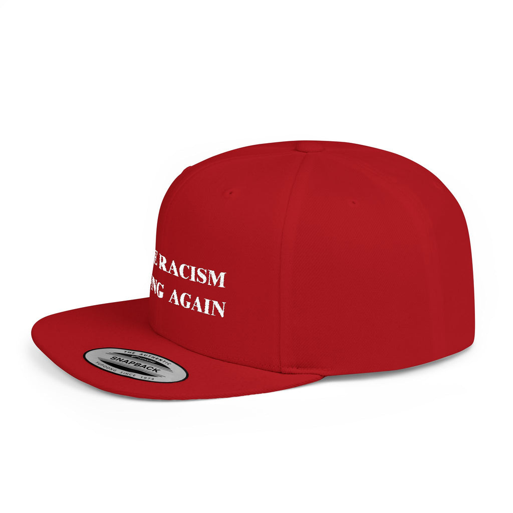 Make Racism Wrong Again Embroidered Flat Bill Snapback Hat