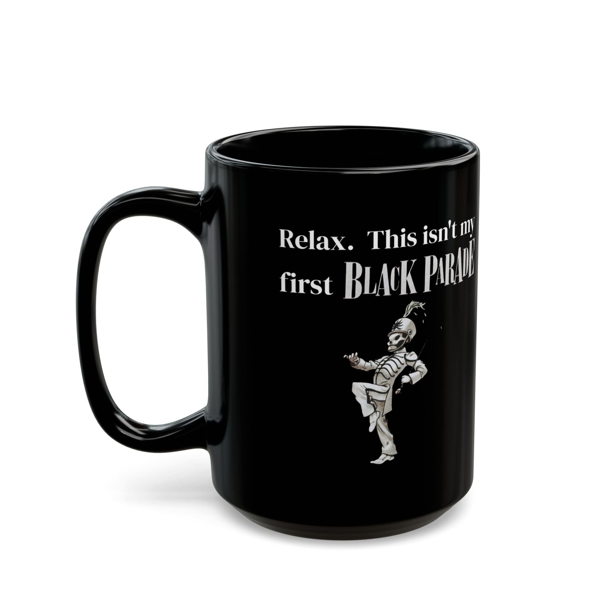 My Chemical Romance 'This Isn't My First Black Parade' Mug, Emo Band Rock Music Fan Gift, Alternative Punk Rock Cup, Gothic, Black Mug