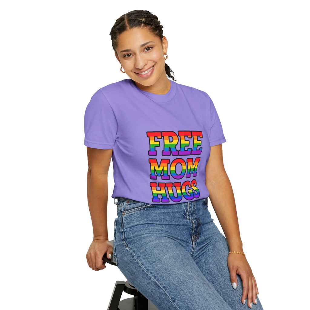 Free Mom Hugs Rainbow Pride Comfort Colors T-Shirt