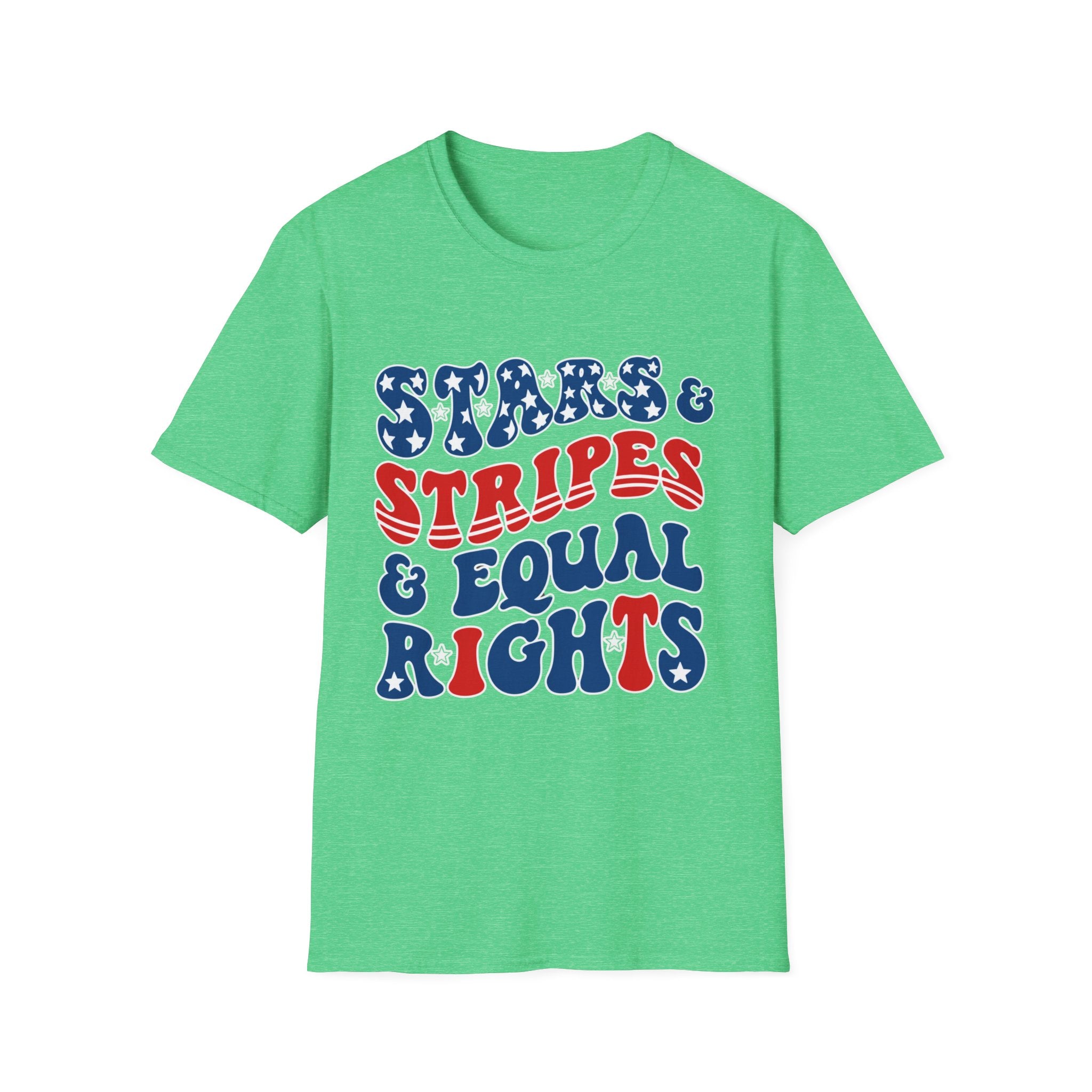 Stars & Stripes & Equal Rights Patriotic Gildan T‐Shirt