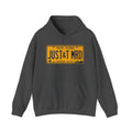 Hoodie — New York License Plate "JUST & MRD" Graphic