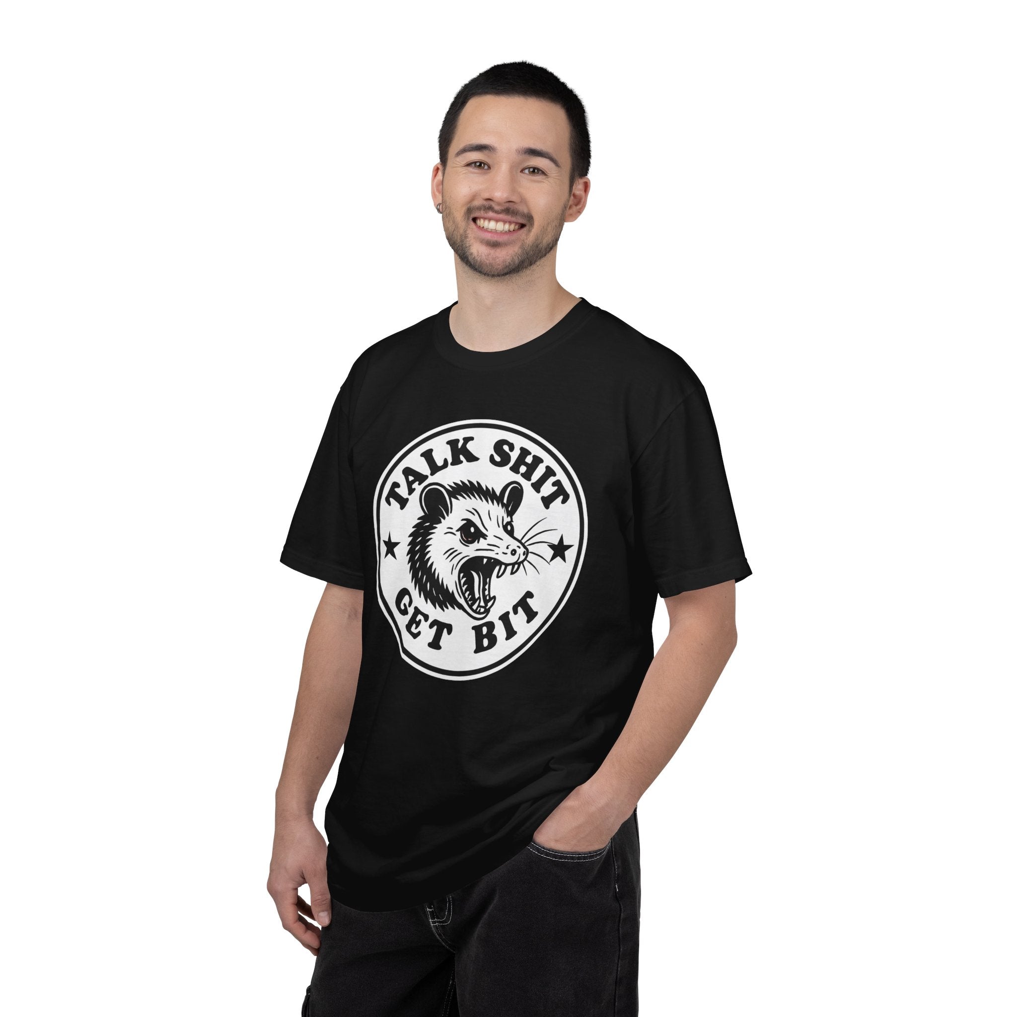 Talk Shit Get Bit Screaming Possum Comfort Colors T-Shirt