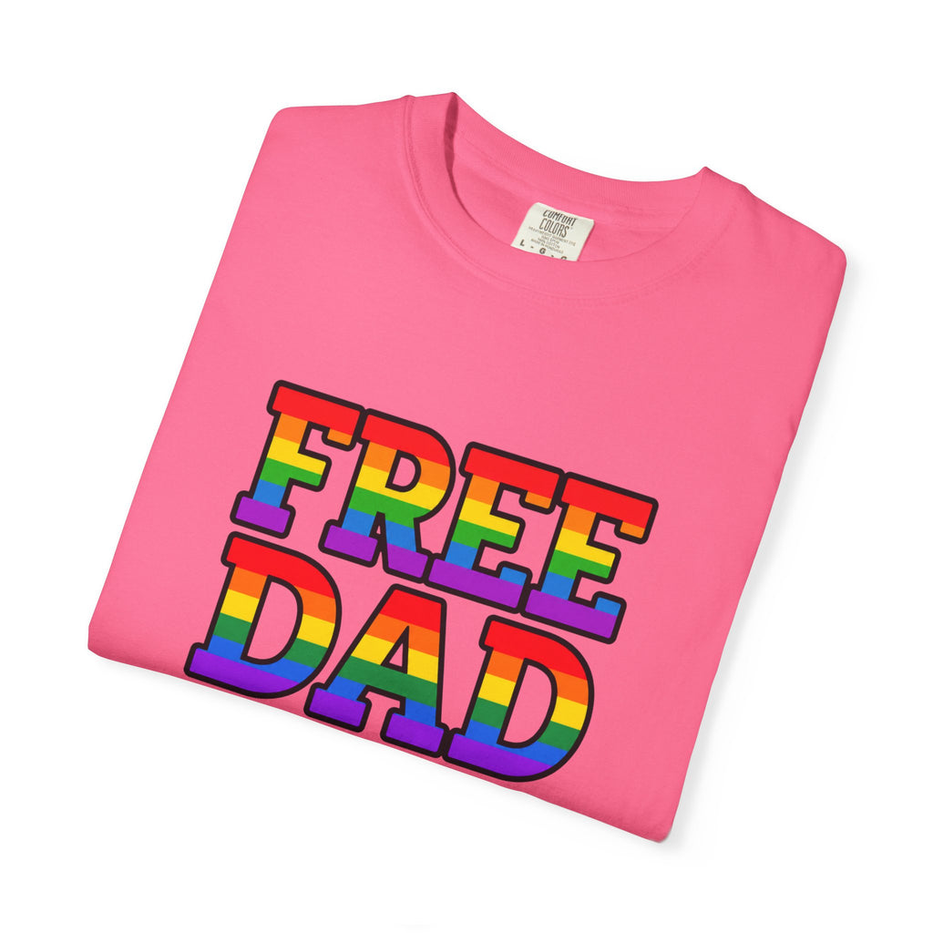 Free Dad Hugs Rainbow Pride Comfort Colors T-Shirt
