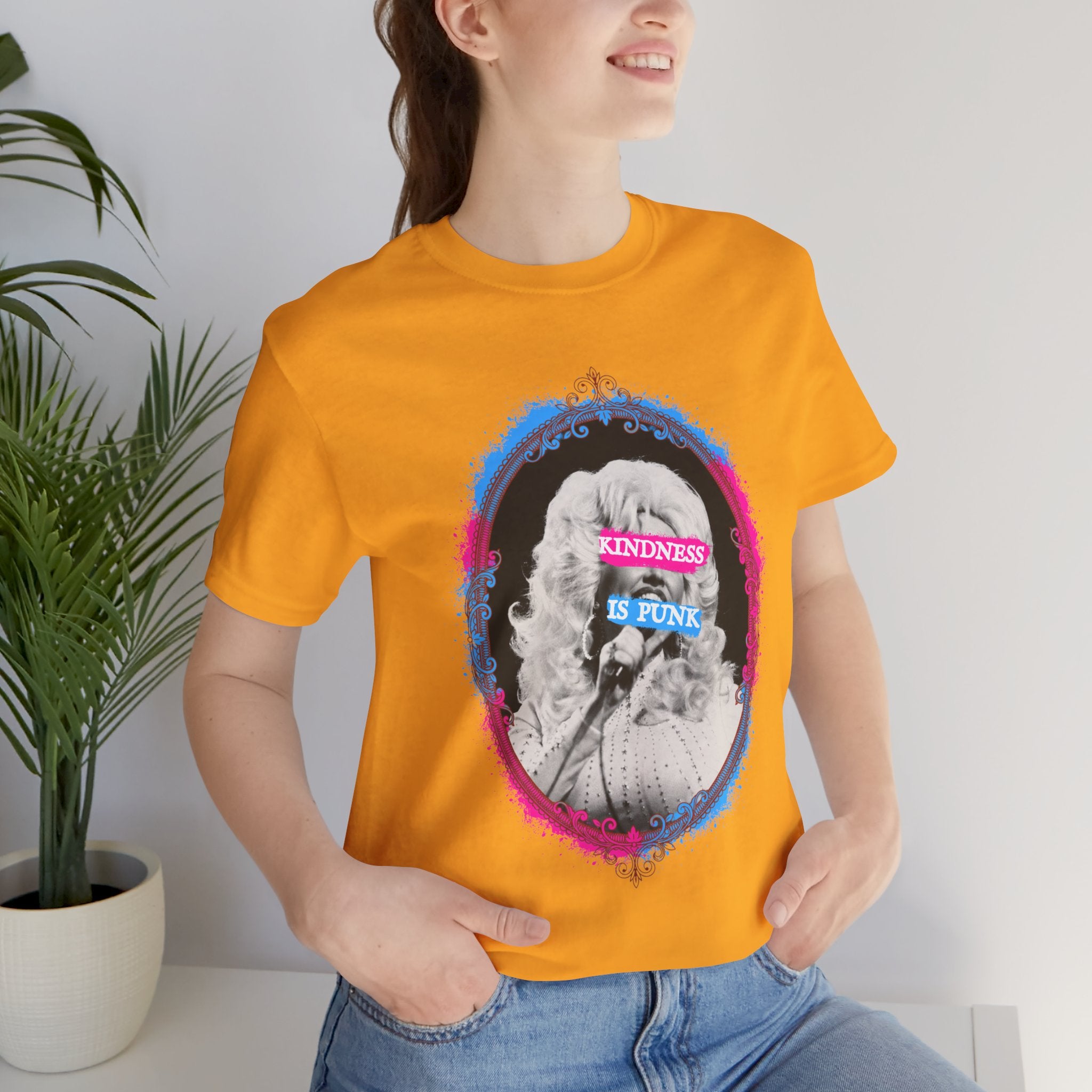 Kindness Is Punk Dolly Bella + Canvas T-Shirt - Vintage Punk Graphic Tee